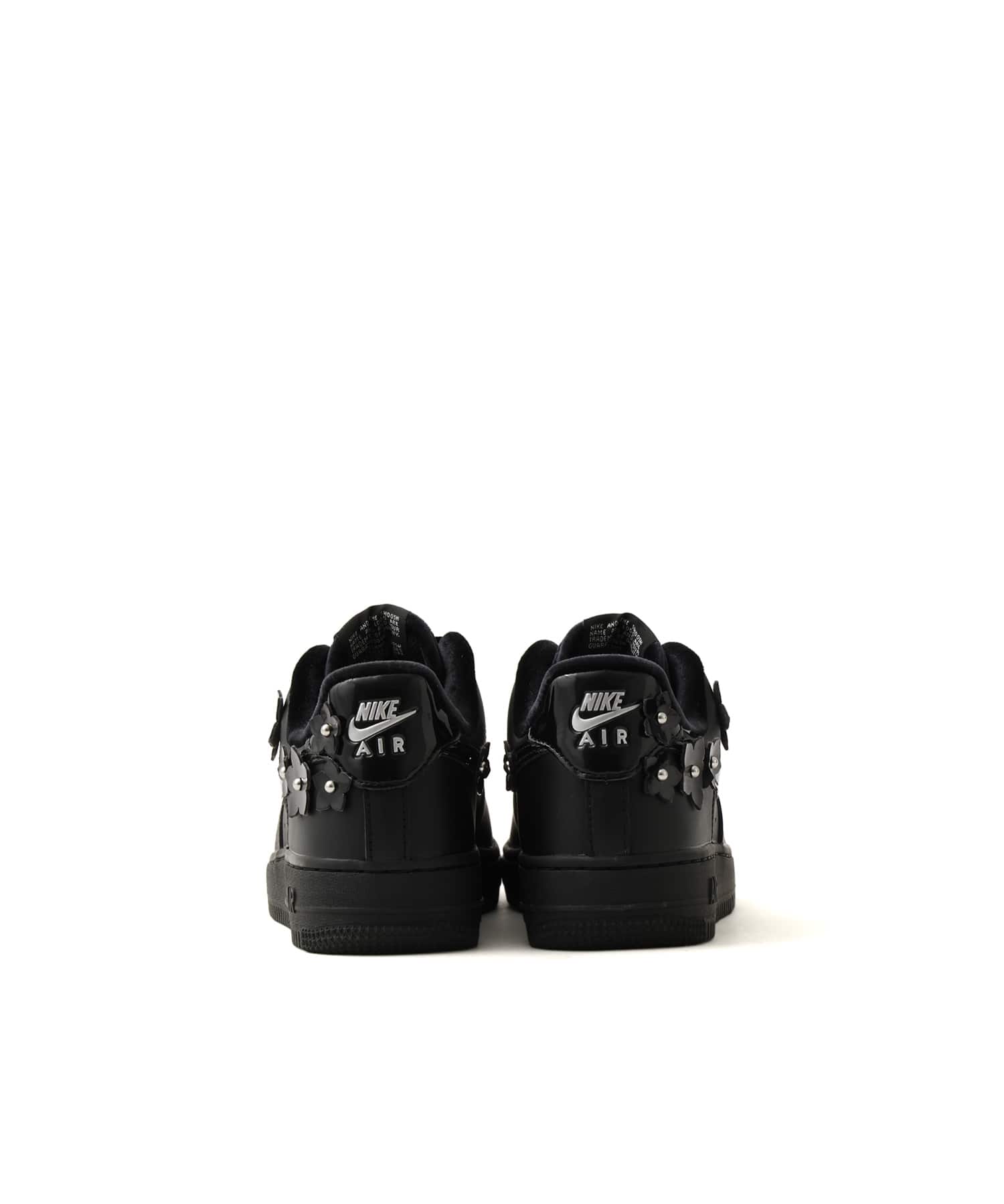 NIKE W AIR FORCE 1 '07 BLACK/BLACK-OFF NOIR-MTLC SILVERの画像