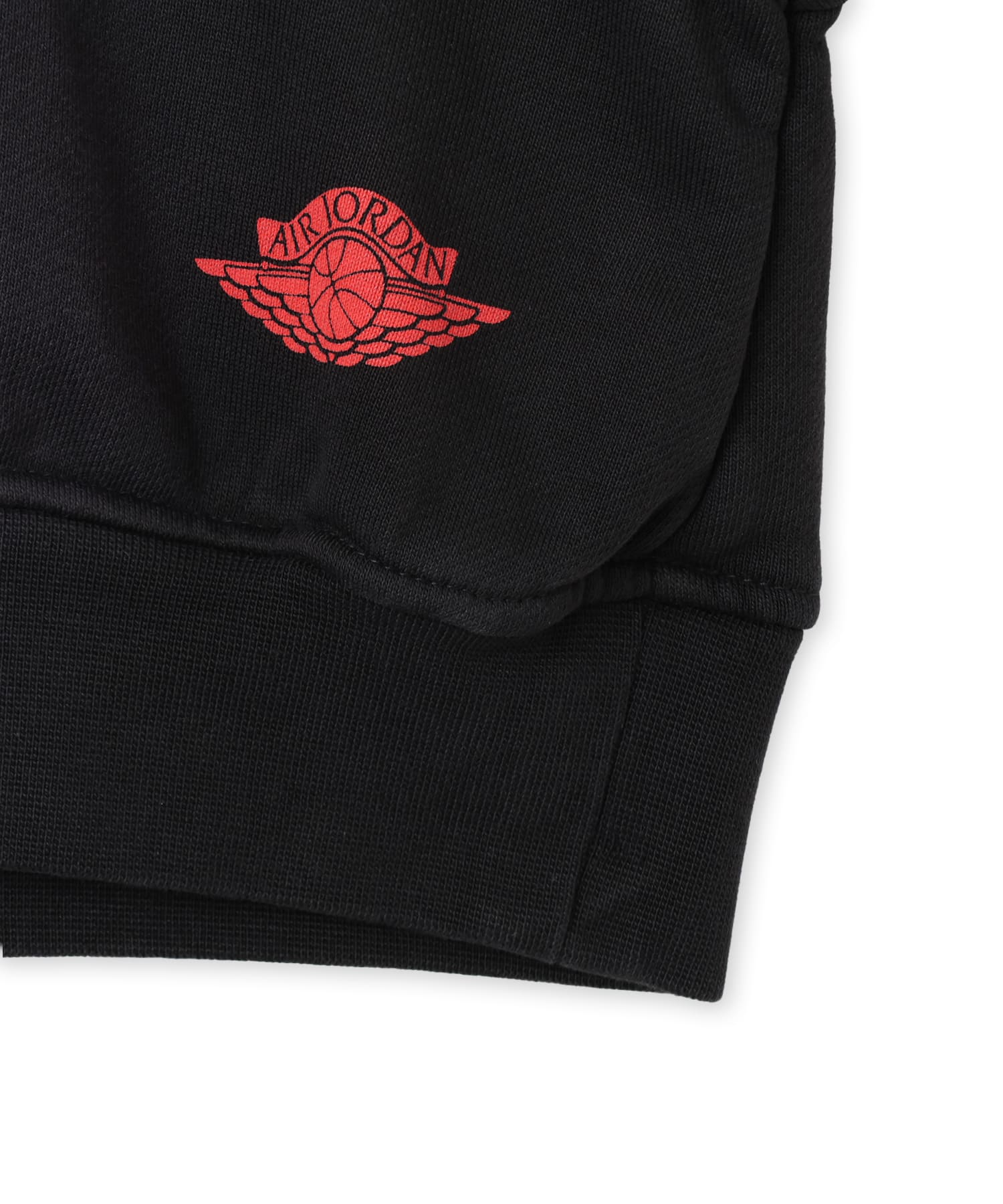 JORDAN BRAND AS W J FLT FLC MD CRP WINGS BLACKの画像
