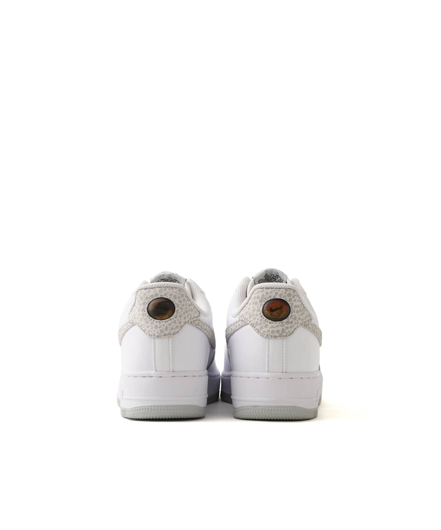 NIKE AIR FORCE 1 '07 WHITE/WHITE-KUMQUAT-GREY FOG-BLACK-MTLC SILVERの画像