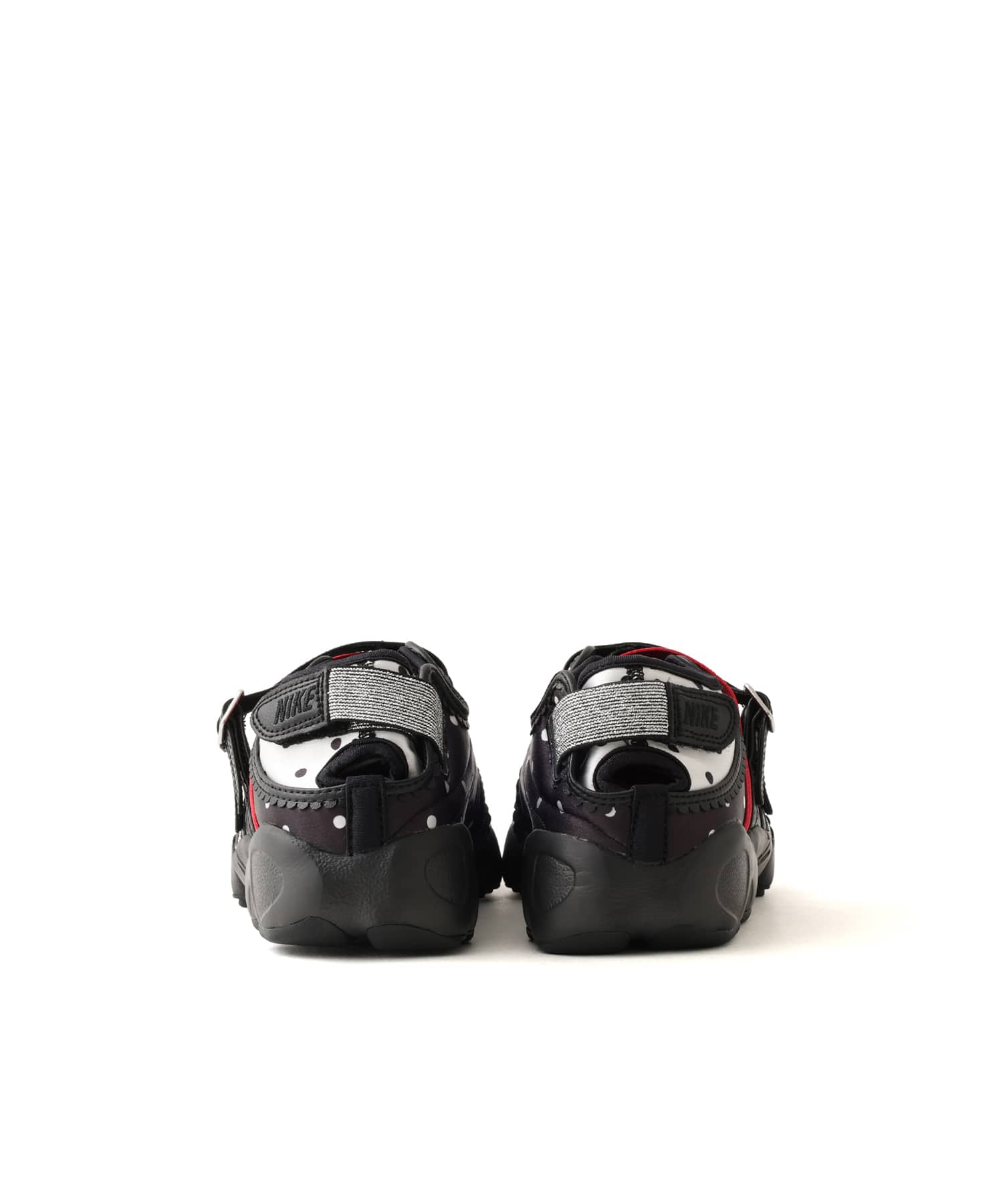 NIKE WMNS AIR RIFT BR BLACK/BLACK-BLACK-MTLC SILVER-UNIV RED-WHITEの画像