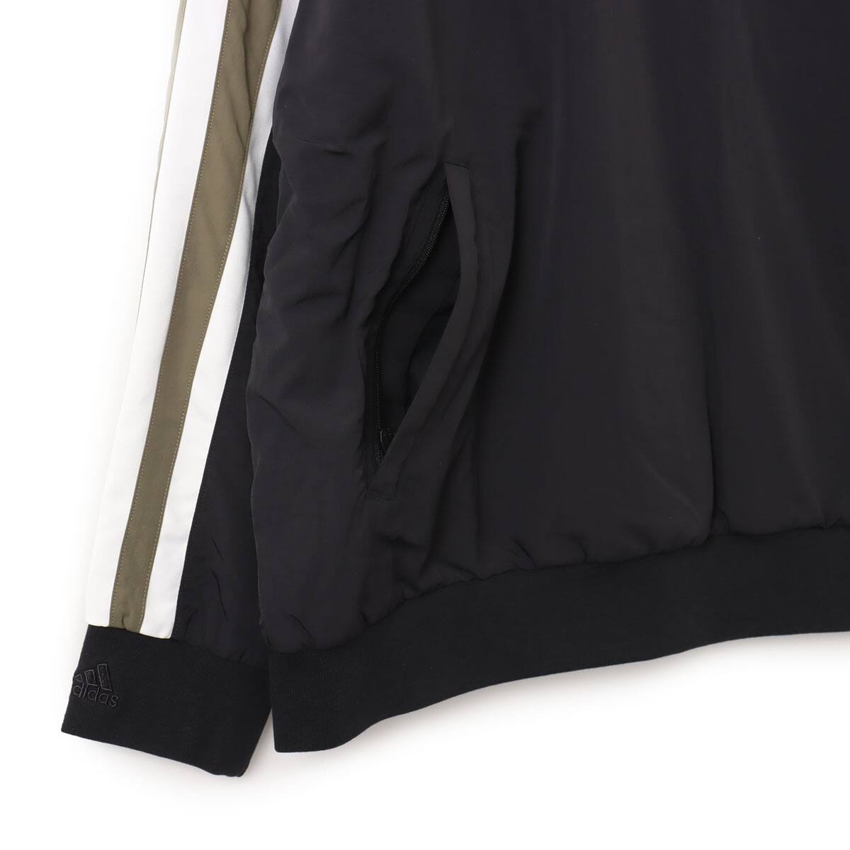adidas CUTLINE PULLOVER ブラック/オリーブストレータの画像