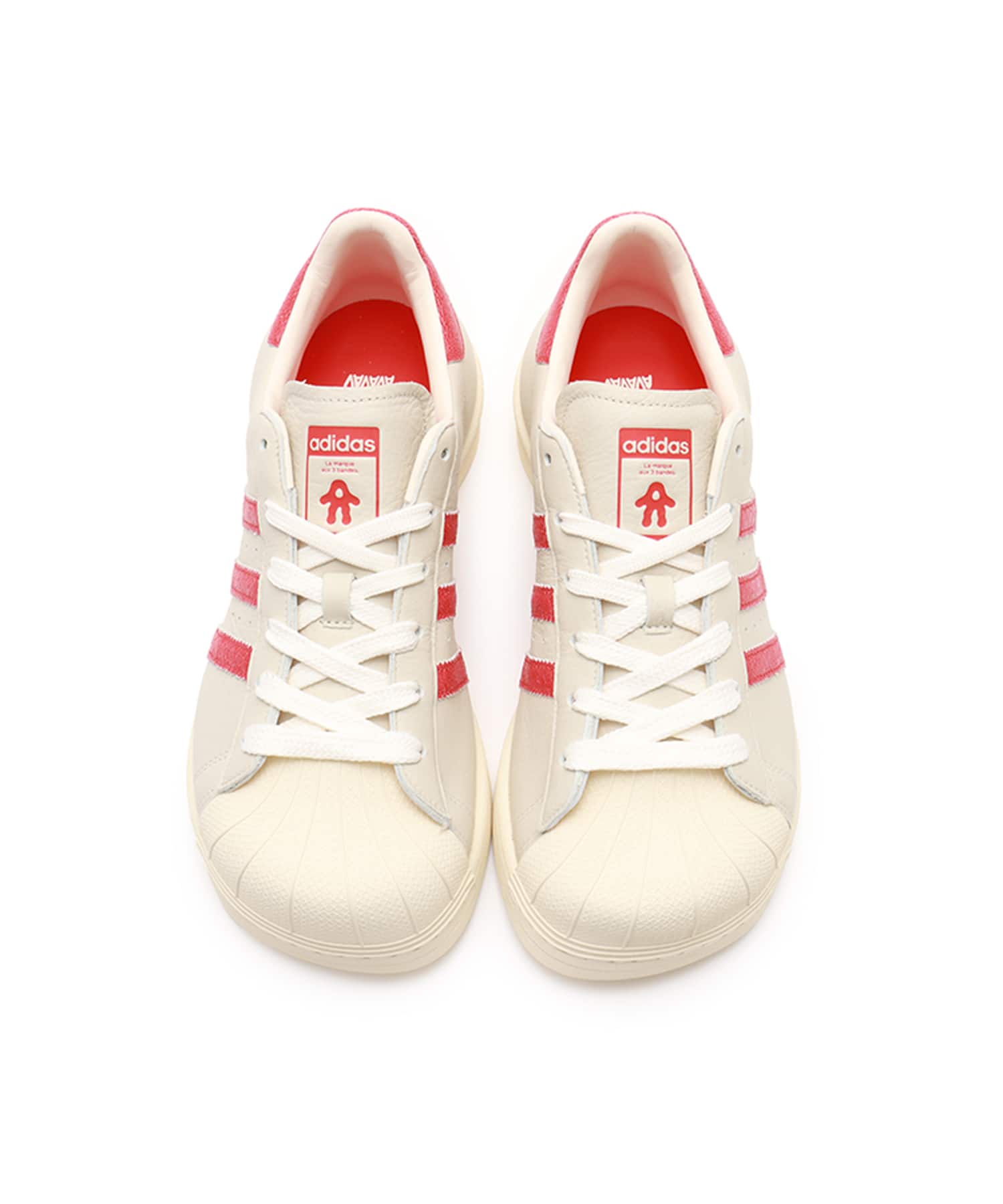 adidas by Avavav SUPERSTAR CRYSTAL WHITE/SUPPLIER COLOR/EAZY YELLOWの画像