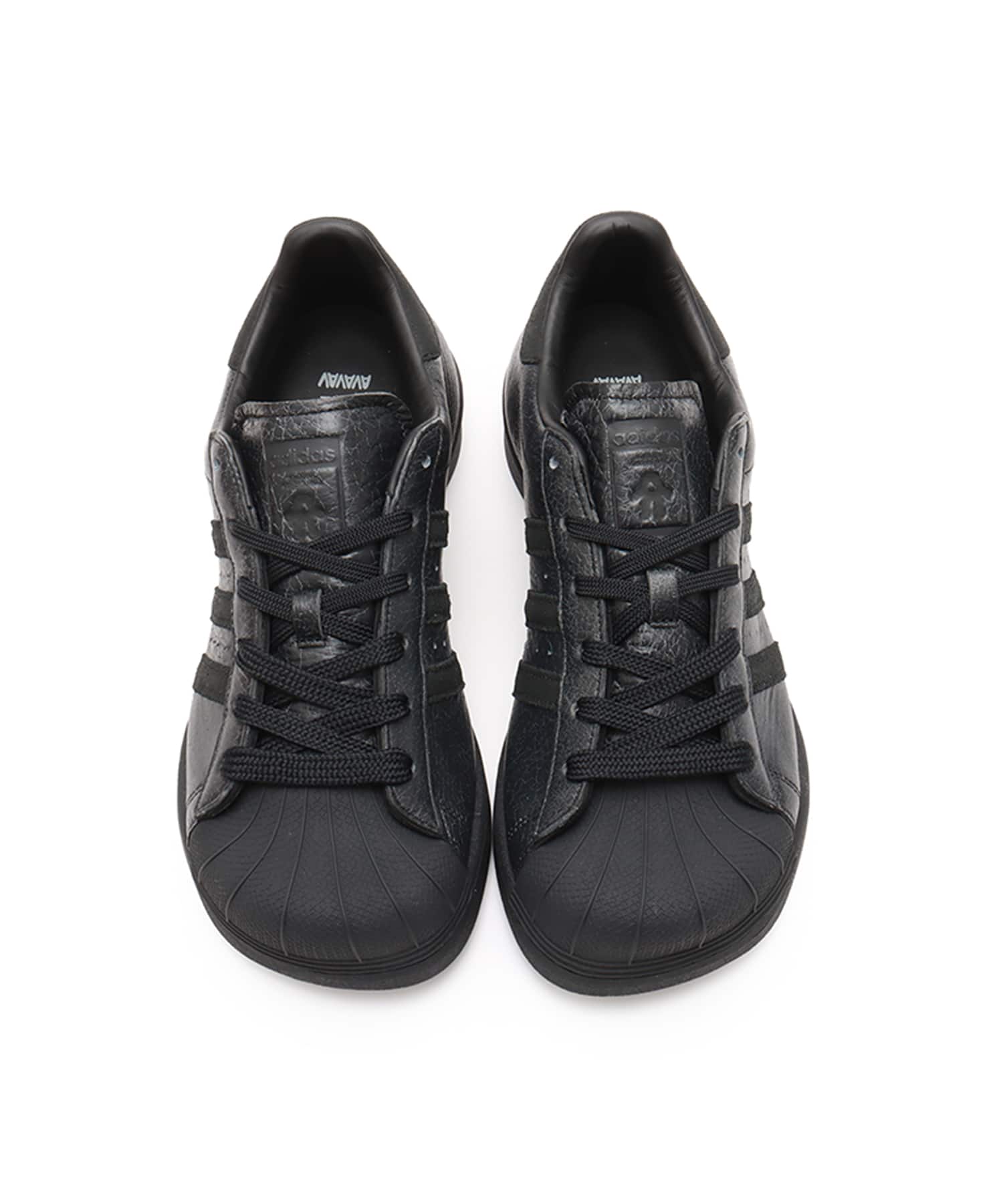 adidas by Avavav SUPERSTAR CORE BLACK/CORE BLACK/CORE BLACKの画像