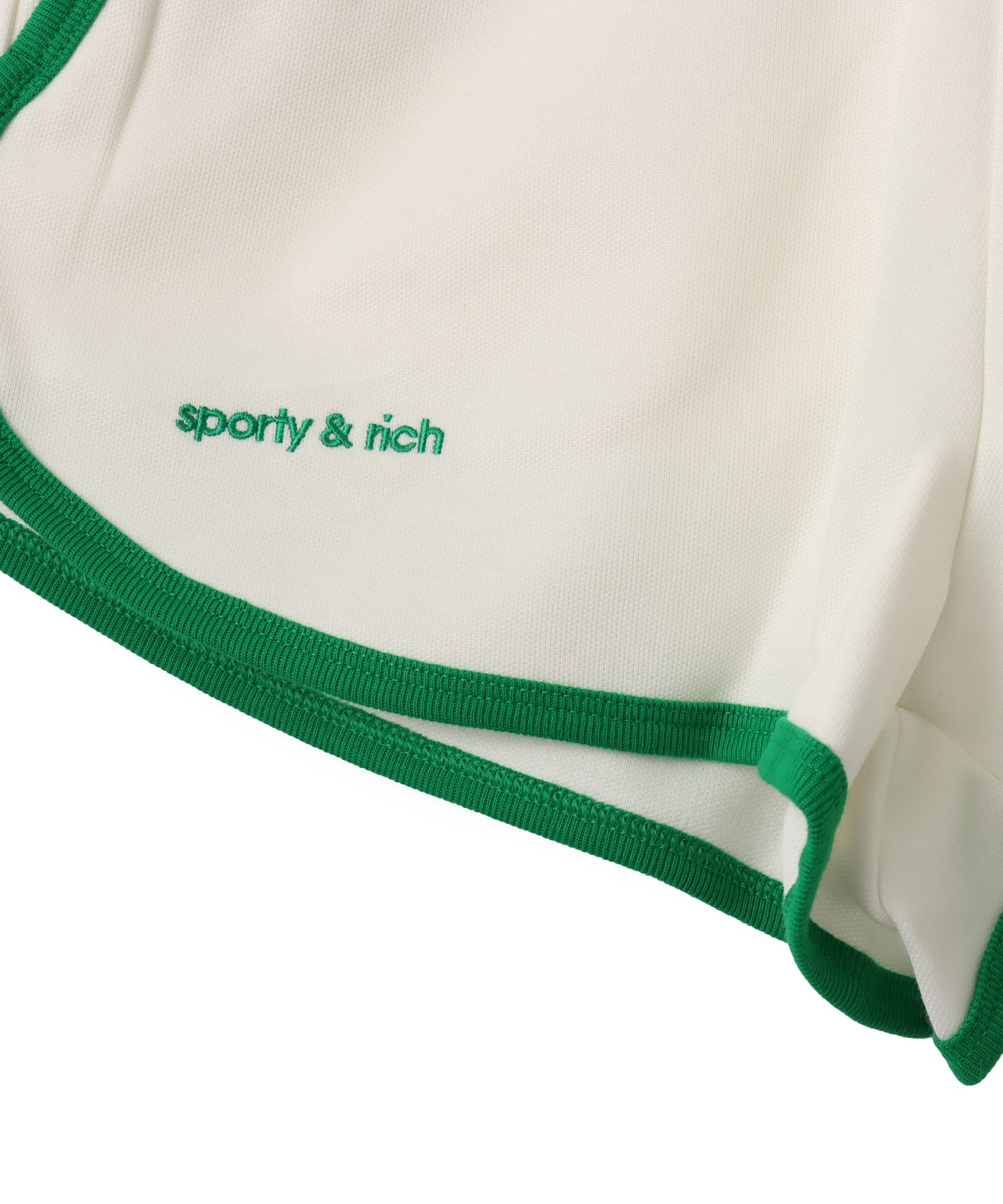 adidas SPORTY & RICH SHORTS オフホワイトの画像