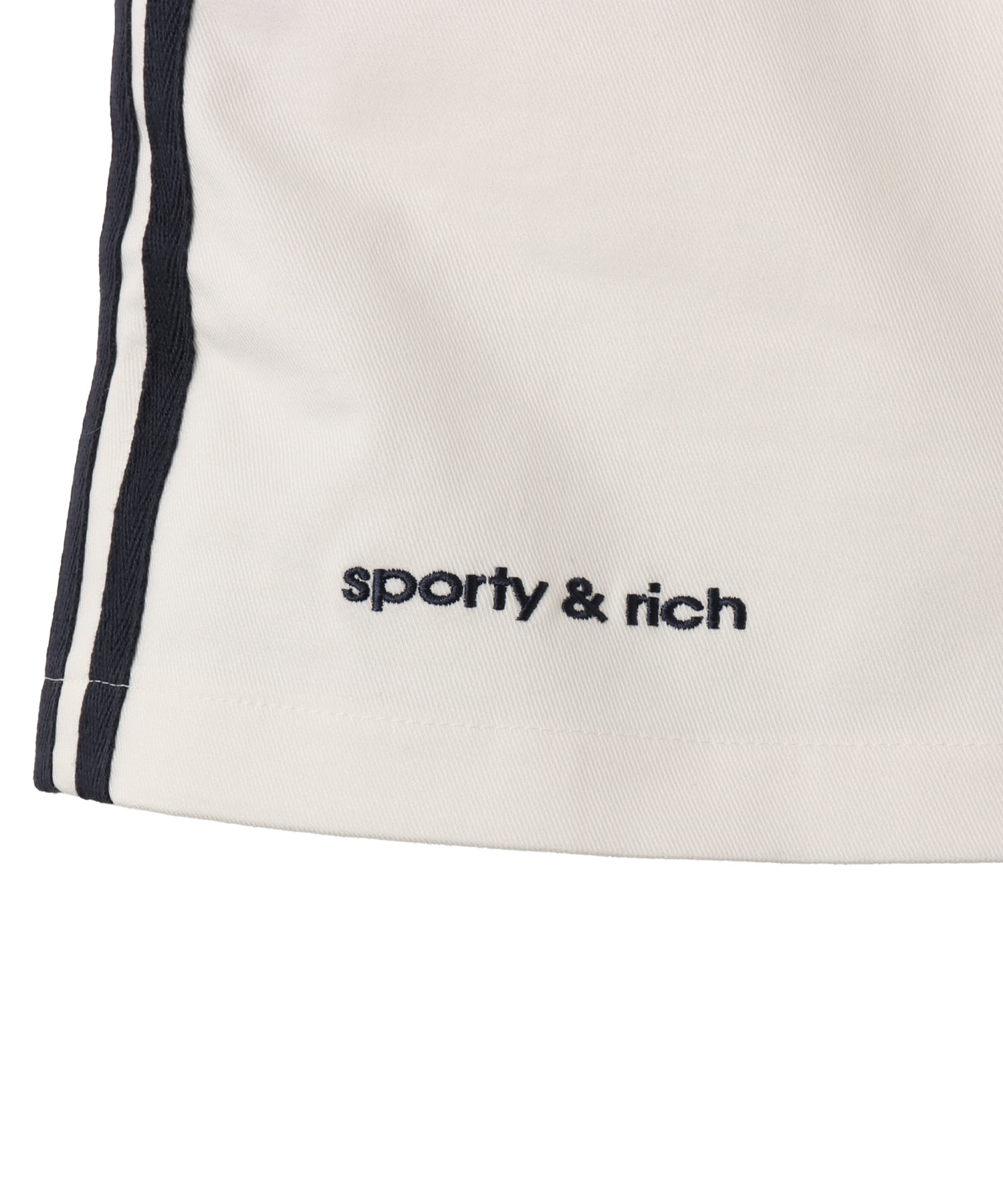 adidas SPORTY & RICH SKIRT コアホワイト/ナイトネイビーの画像
