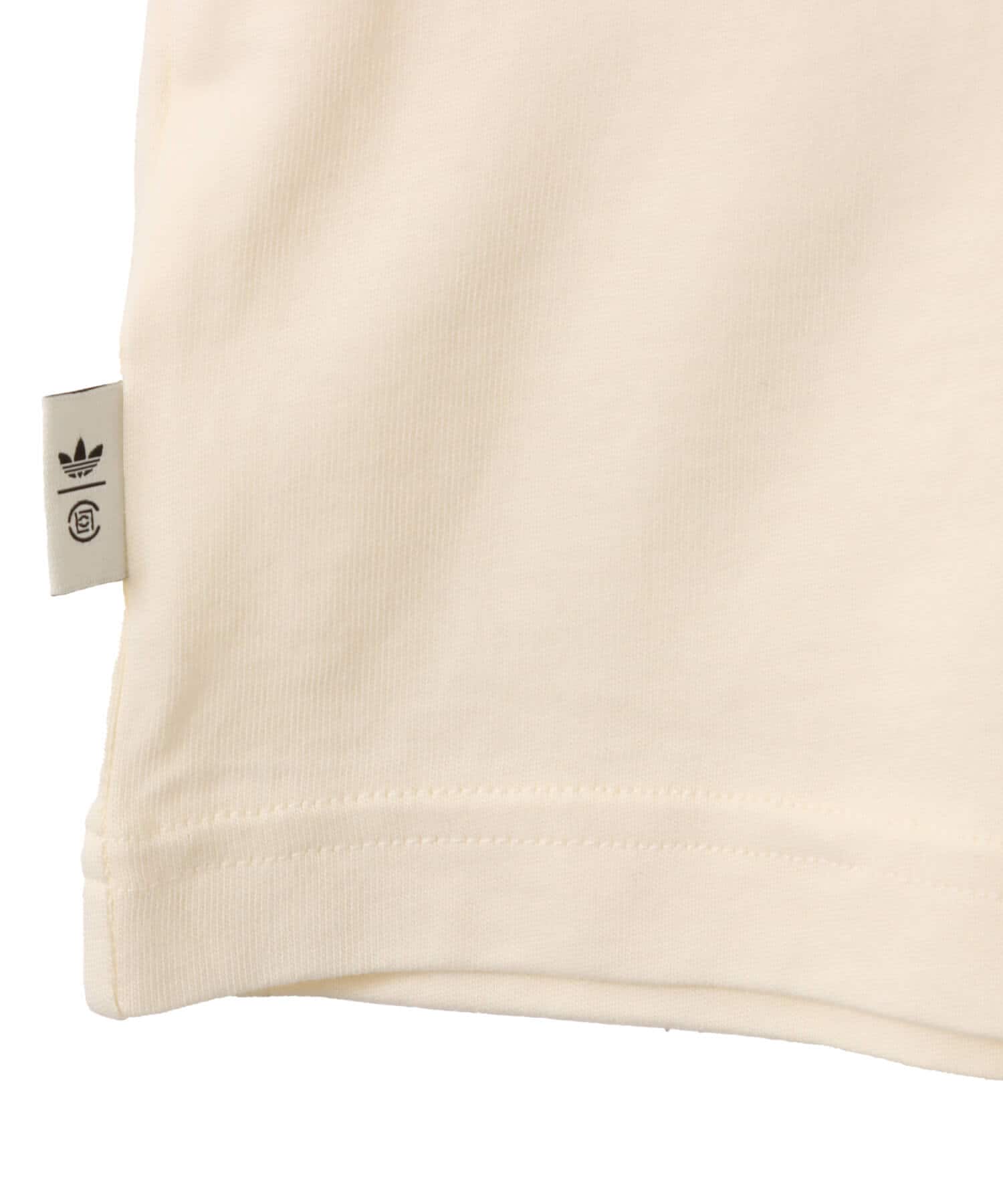 adidas CLOT RIB TEE BY EDISON CHEN クリームホワイトの画像