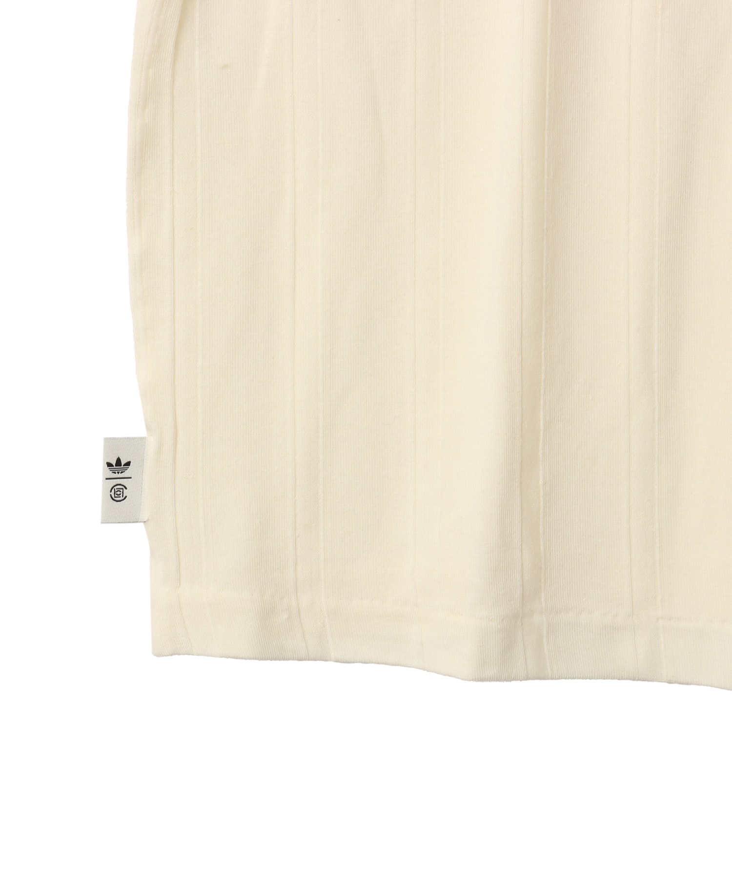 adidas CLOT RIB T-SHIRT BY EDISON CHEN クリームホワイト/グリーンナイトの画像