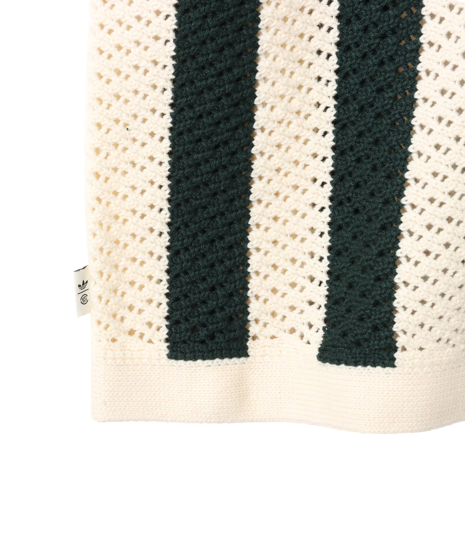 adidas CLOT PIQUE POLO BY EDISON CHEN グリーンナイト/クリームホワイトの画像