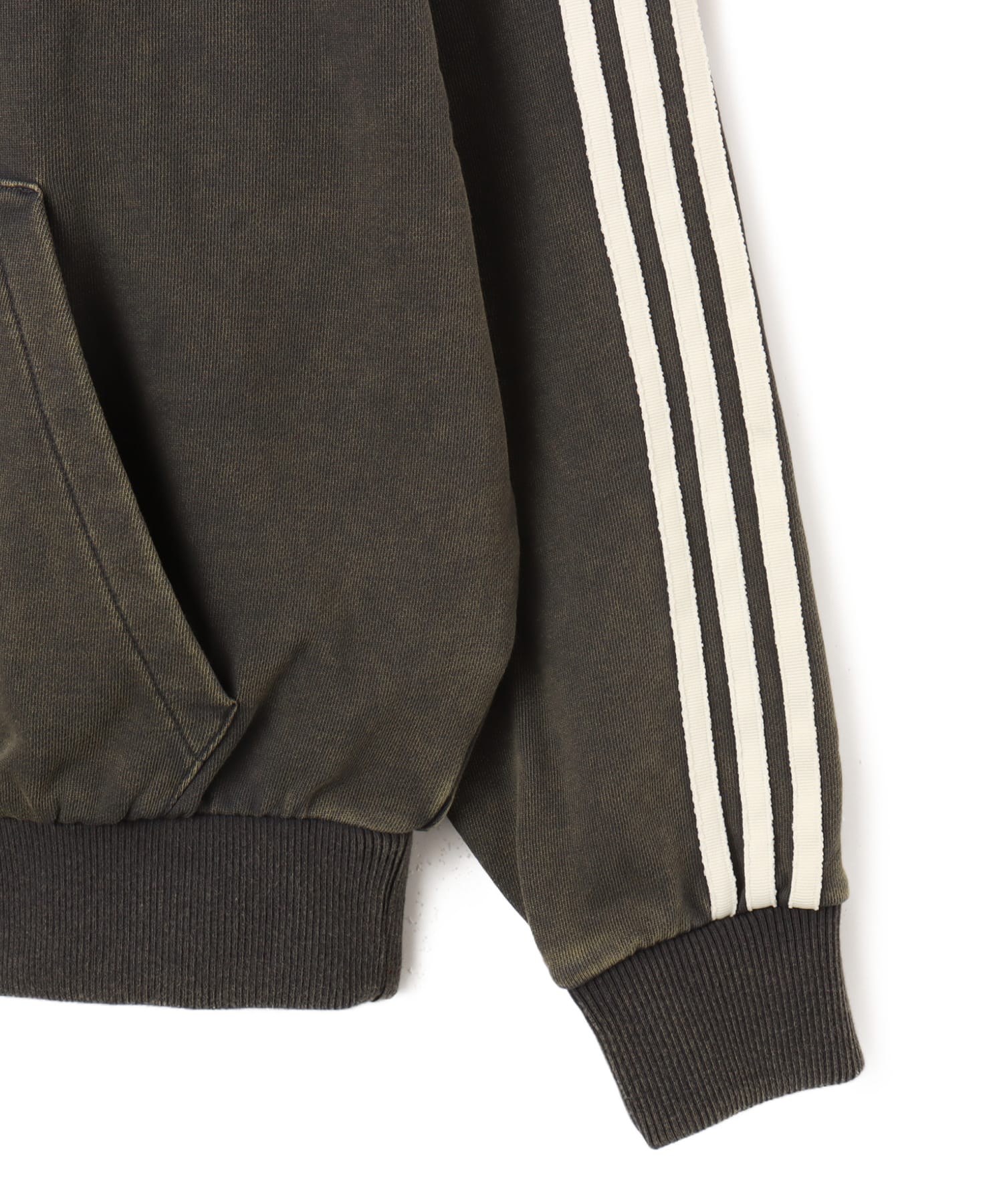 adidas by Avavav SHOULDERLESS HOODIE カーボン（アディダス