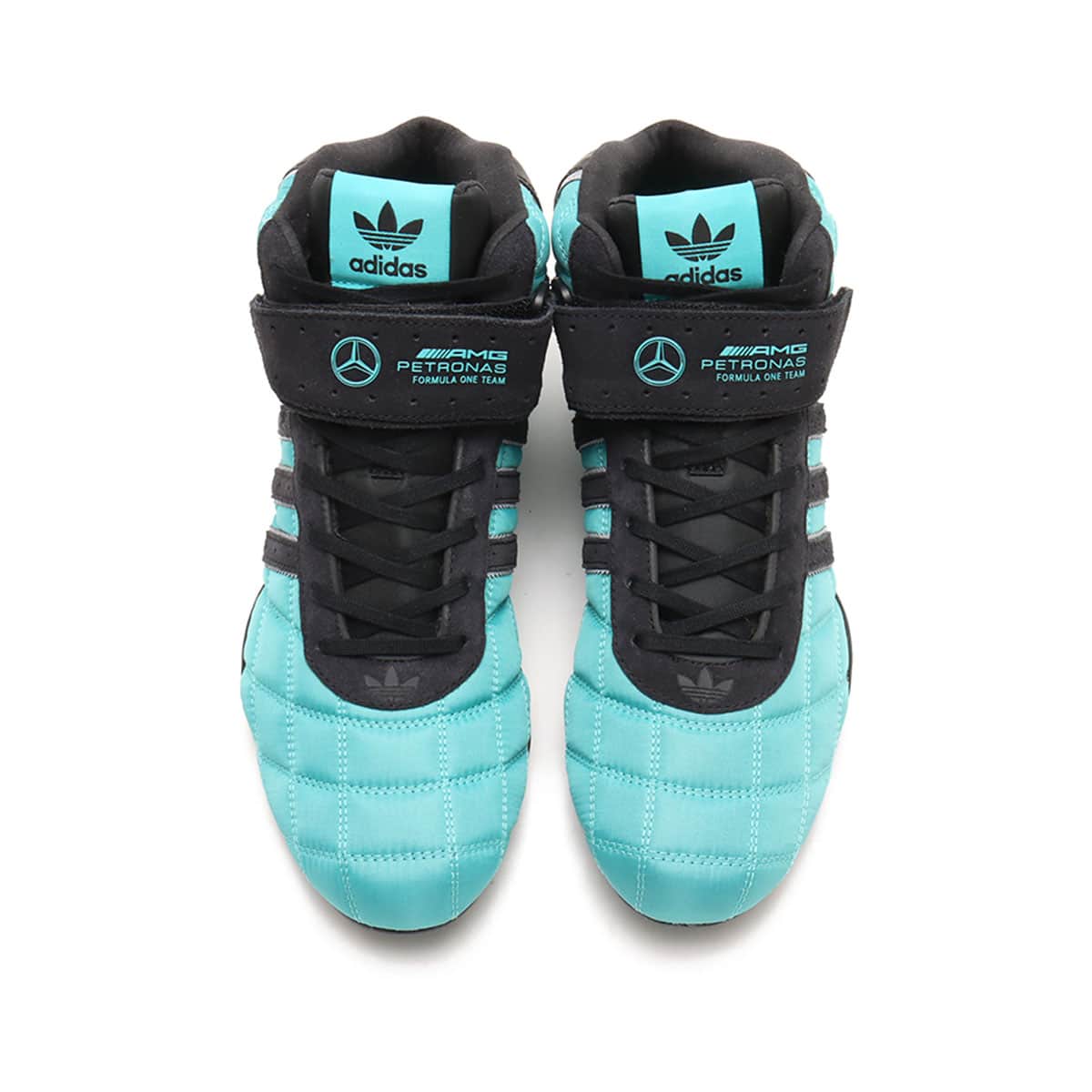 adidas ADIRACER HI Mercedes AMG PETRONAS F1 TEAM SEMI MINT RUSH/CORE BLACK/SILVER METALLICの画像