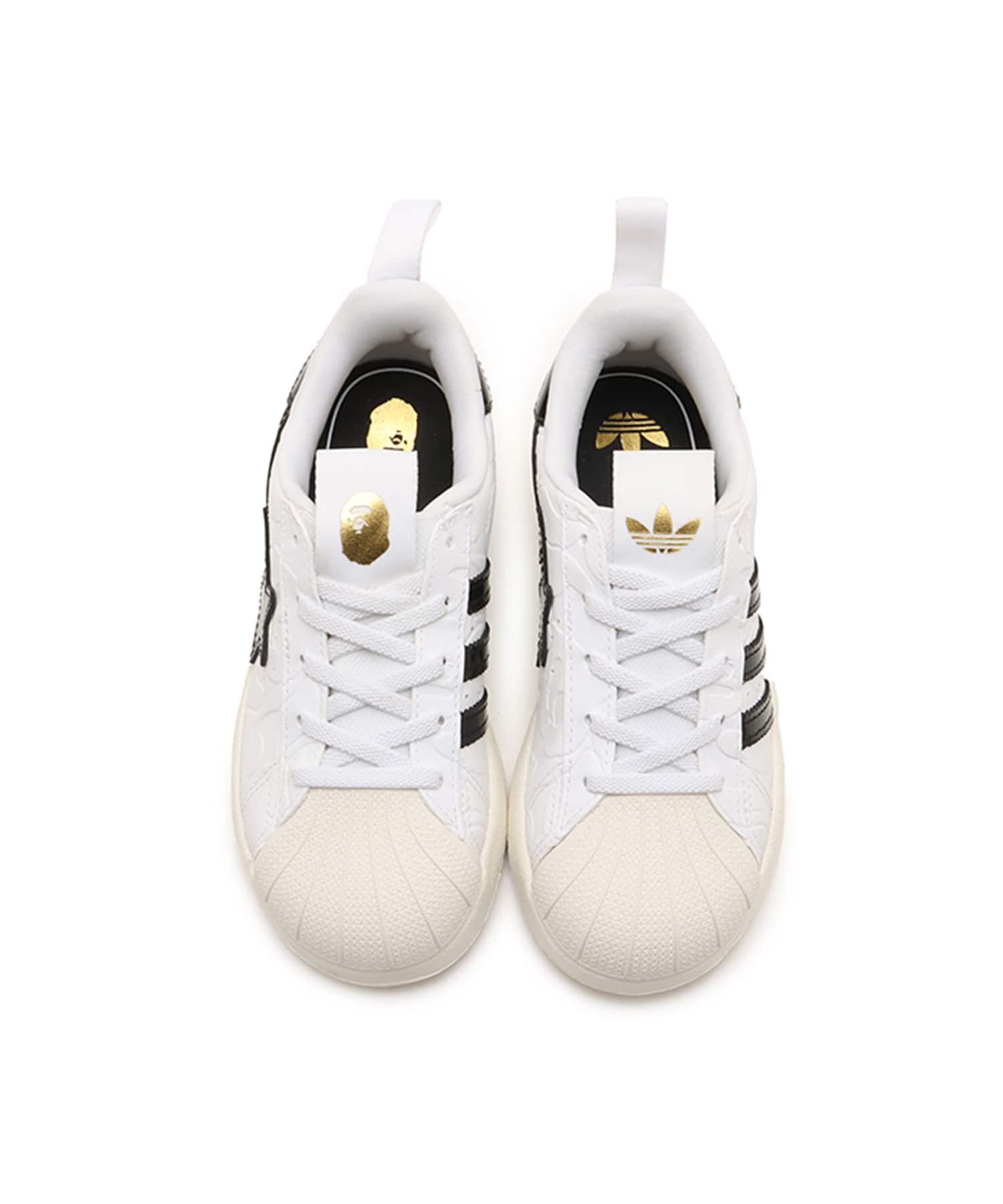 adidas ADIFOM SUPERSTAR 360 C BAPE FOOT WEAR WHITE/CORE BLACK/GOLD METALLICの画像