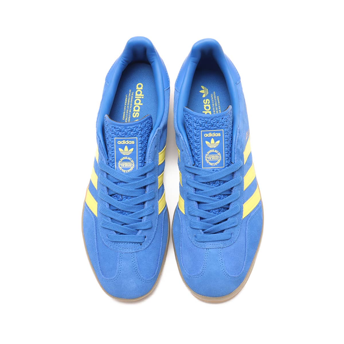 adidas GAZELLE INDOOR BLUE/PURE SULFUR/GUMの画像