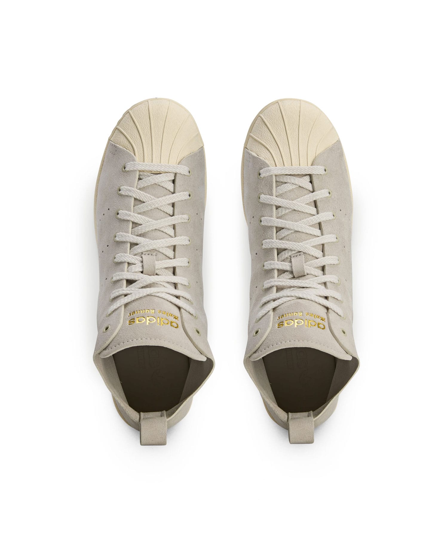 adidas WALES BONNER SUPERSTAR MIST STONE/WONDER WHITE/GOLD METの画像