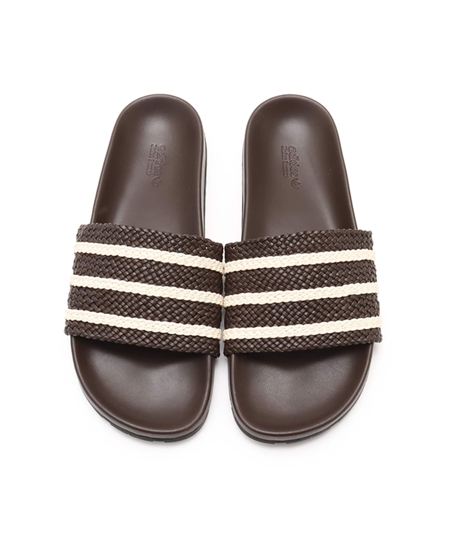 adidas WALES BONNER ADILETTE SLIDES DARK BROWN/WONDER WHITE