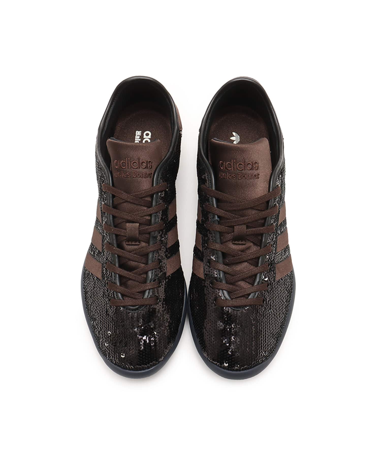 adidas WALES BONNER KARINTHA LO SEQUIN CORE BLACK/SILVER METALLIC/DARK BROWNの画像