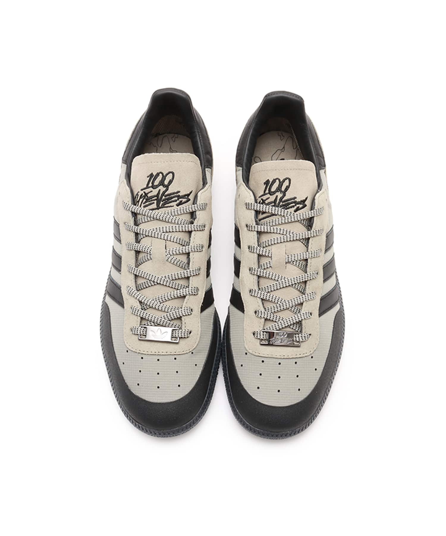 adidas 100 THIEVES PALOS HILLS SILVER PEBBLE/CORE BLACK/FOOT WEAR WHITEの画像