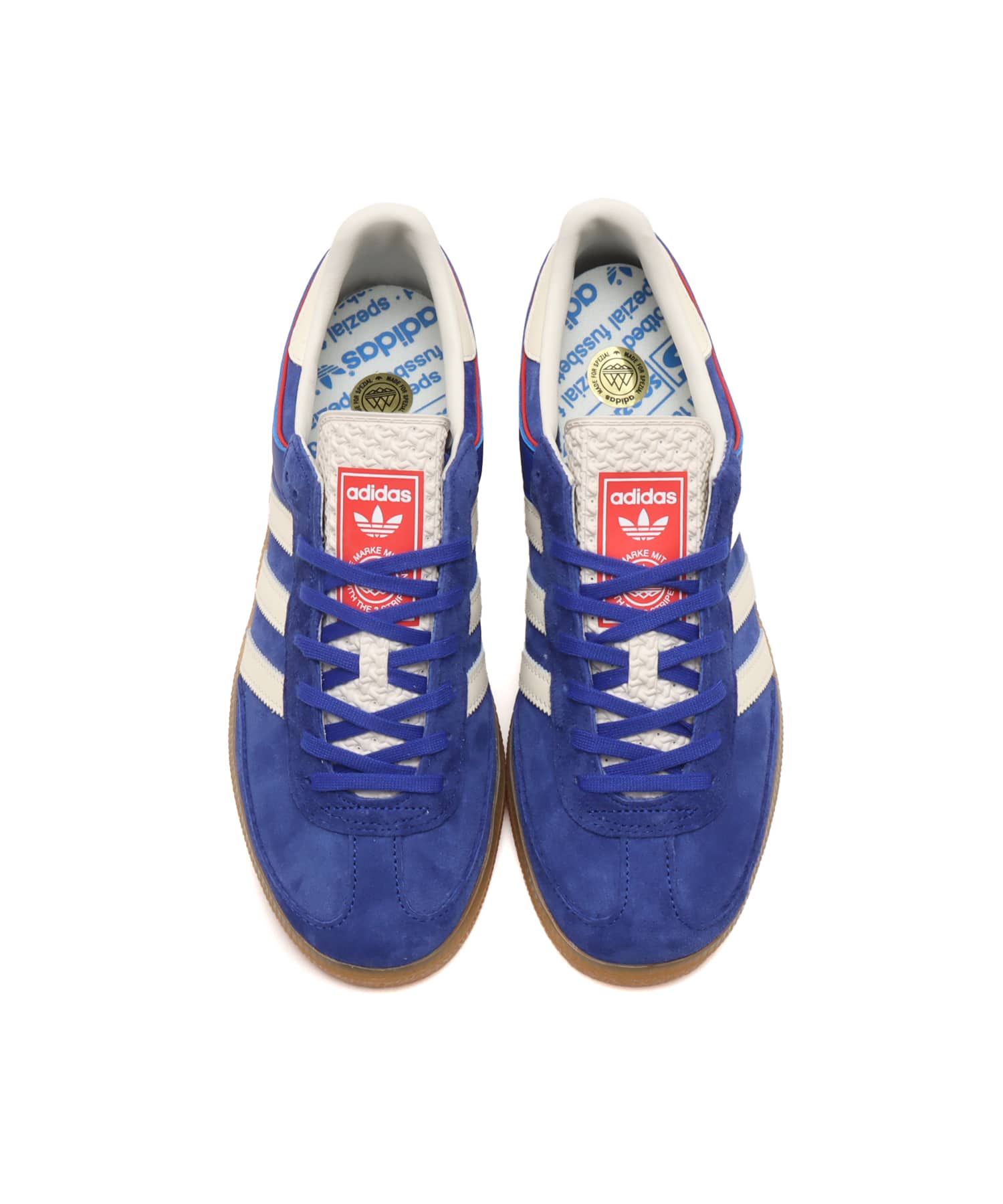 adidas HANDBALL CUP SPZL ｾﾐLUCID BLUE/CREAM WHITE/GUMの画像