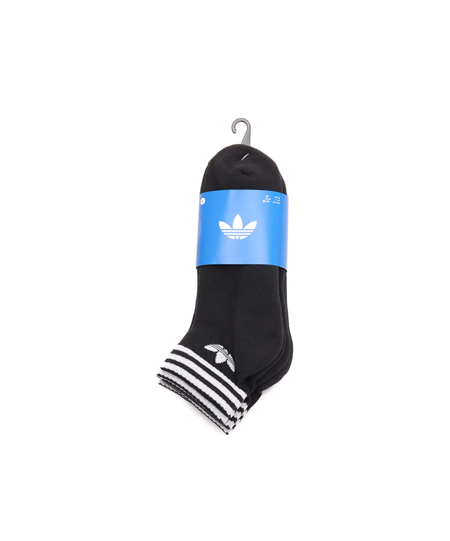 adidas 3-STRIPES ANKLE SOCKS 3 PAIRS ブラック/ブラック/ブラックの画像
