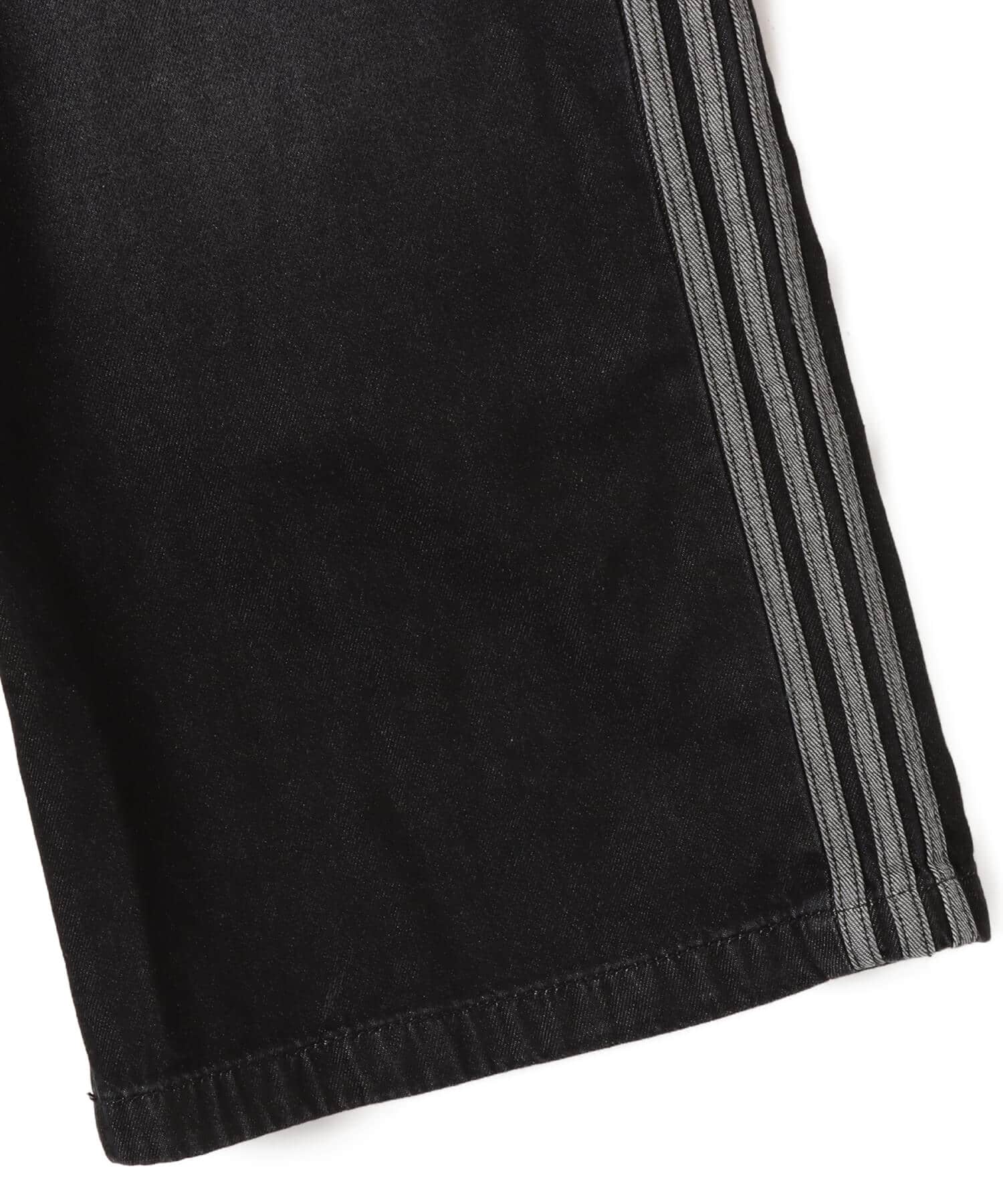 adidas ADICOLOR FIREBIRD OVERSIZED DENIM PANT ブラックの画像