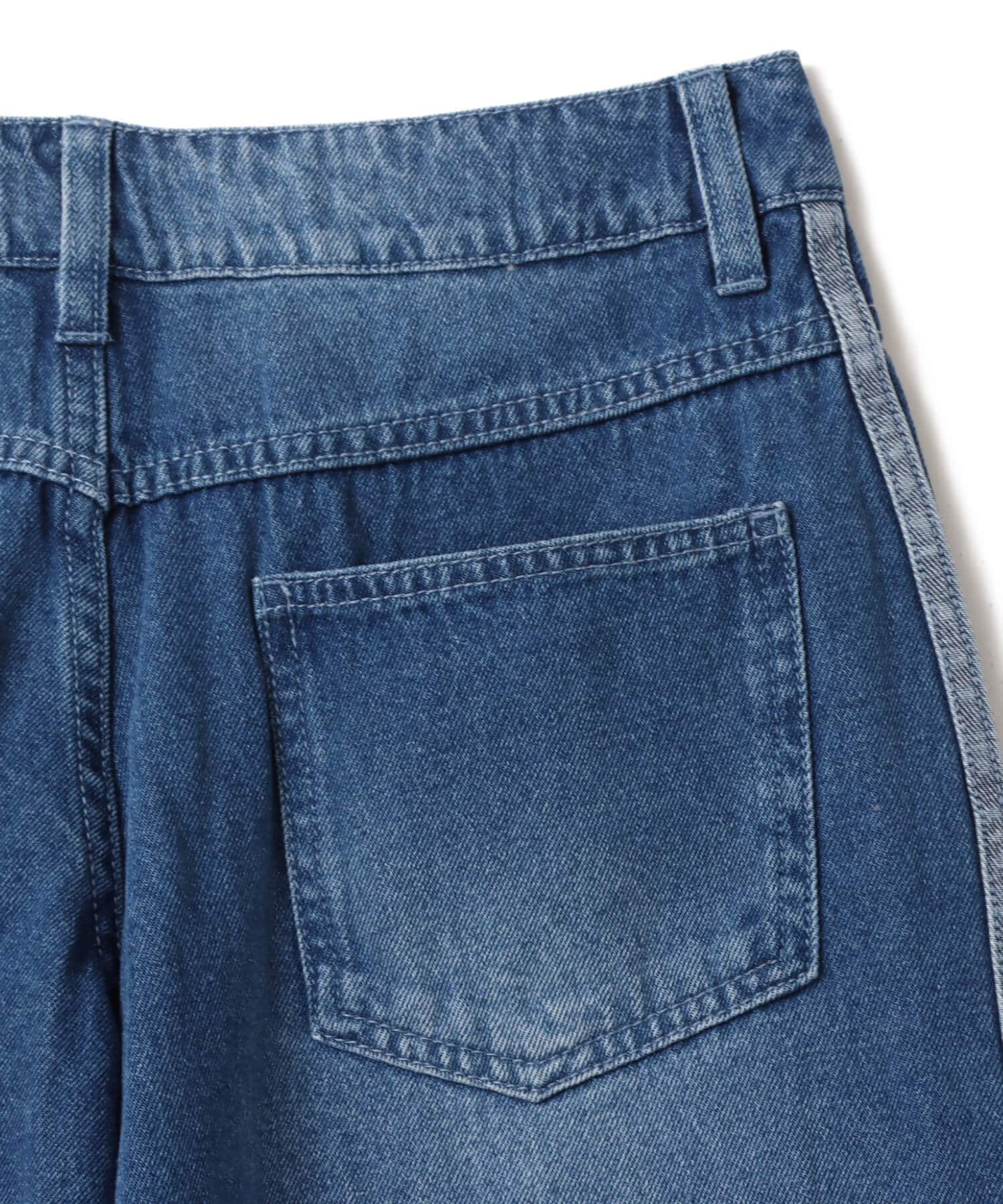 adidas ADICOLOR FIREBIRD OVERSIZED DENIM PANT インディゴデニムの画像