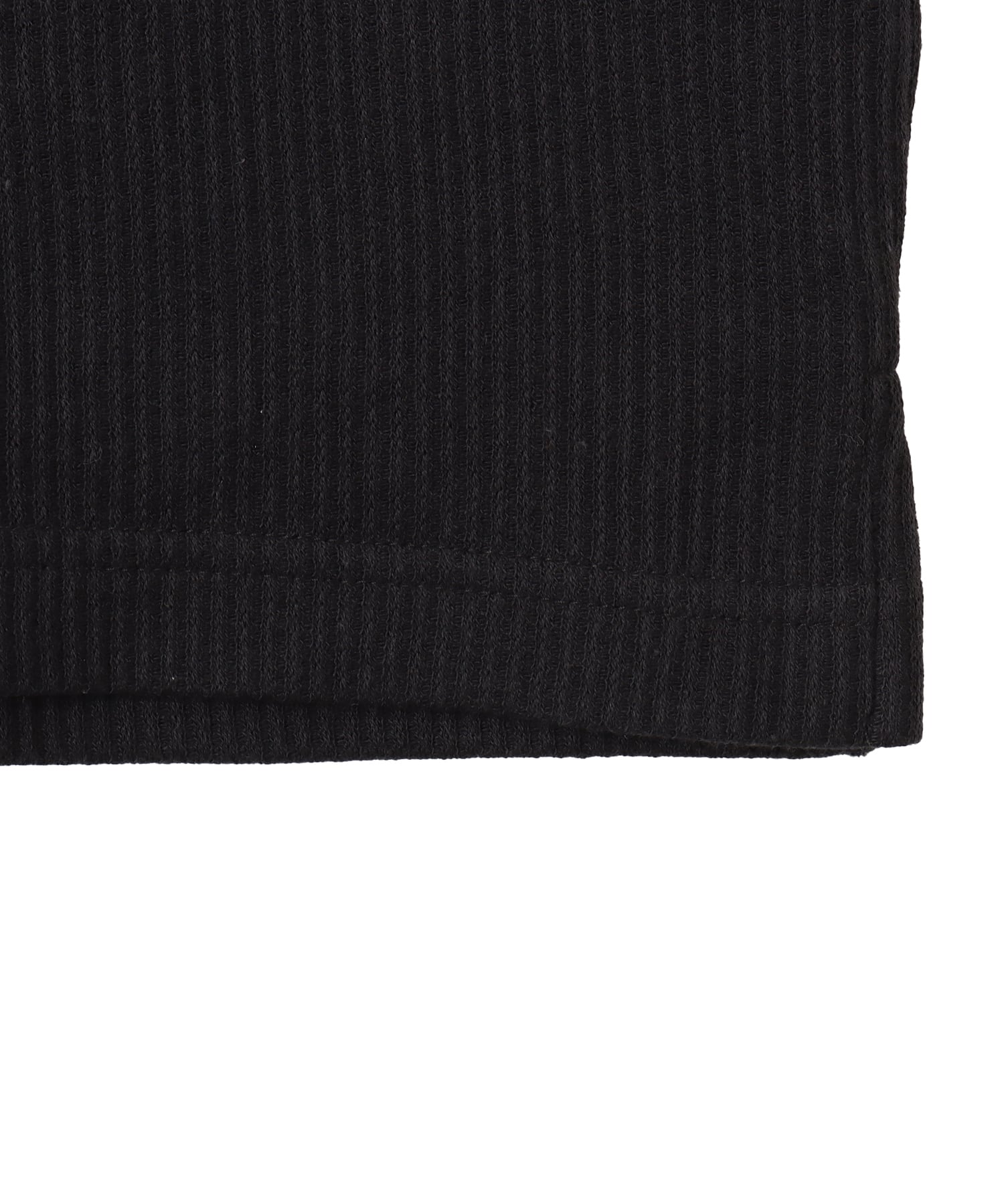 adidas WAFFLE SHORT SLEEVE POLO ブラックの画像