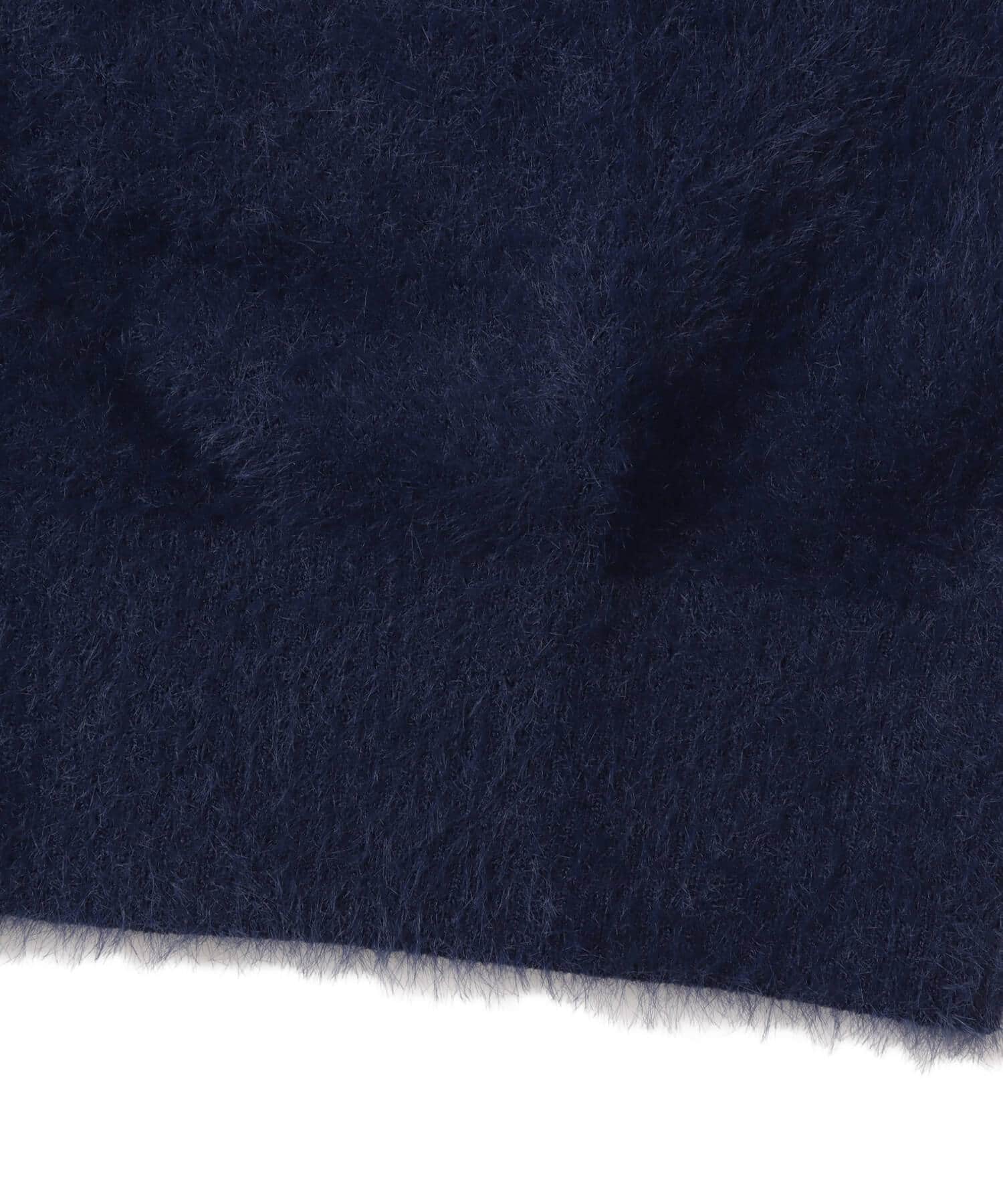adidas FLUFFY KNITTED CARDIGAN ナイトインディゴの画像