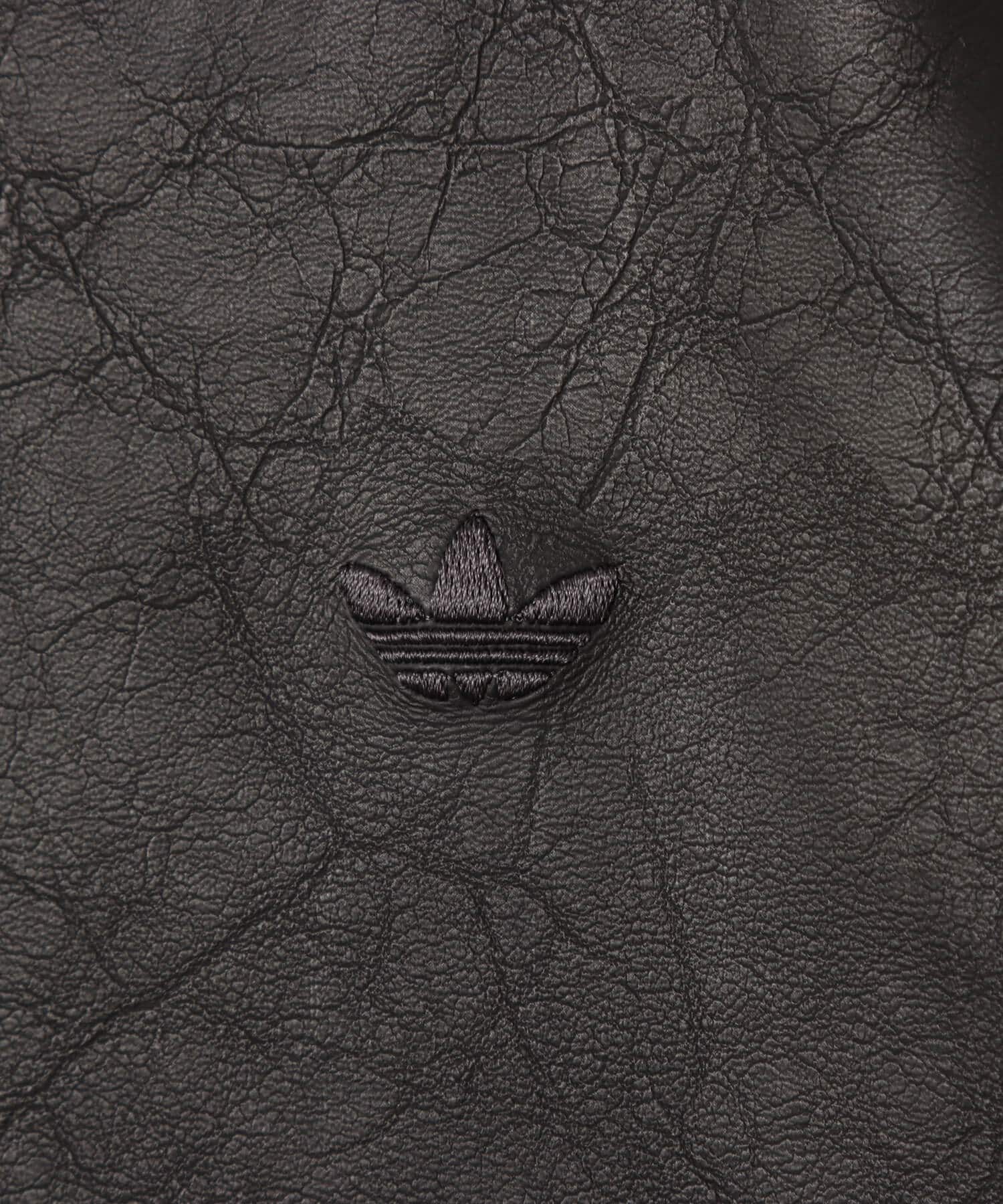 adidas FIREBIRD PLEATHER JACKET ユーティリティブラックの画像