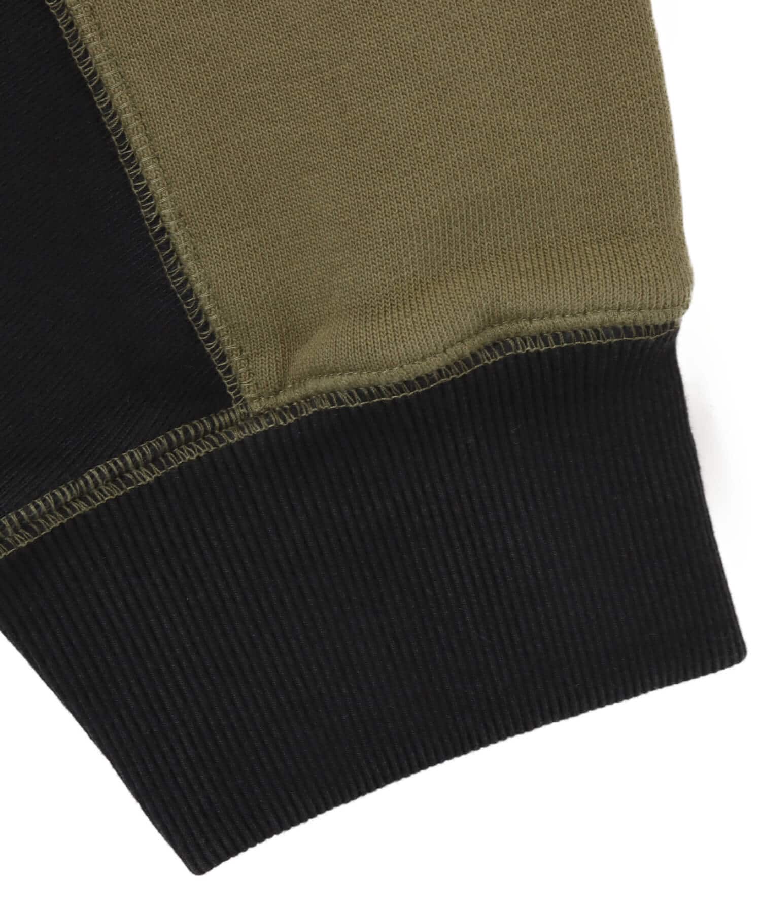 adidas EQUIPMENT BLOCKED HALF-ZIP フォーカスオリーブ/ブラックの画像