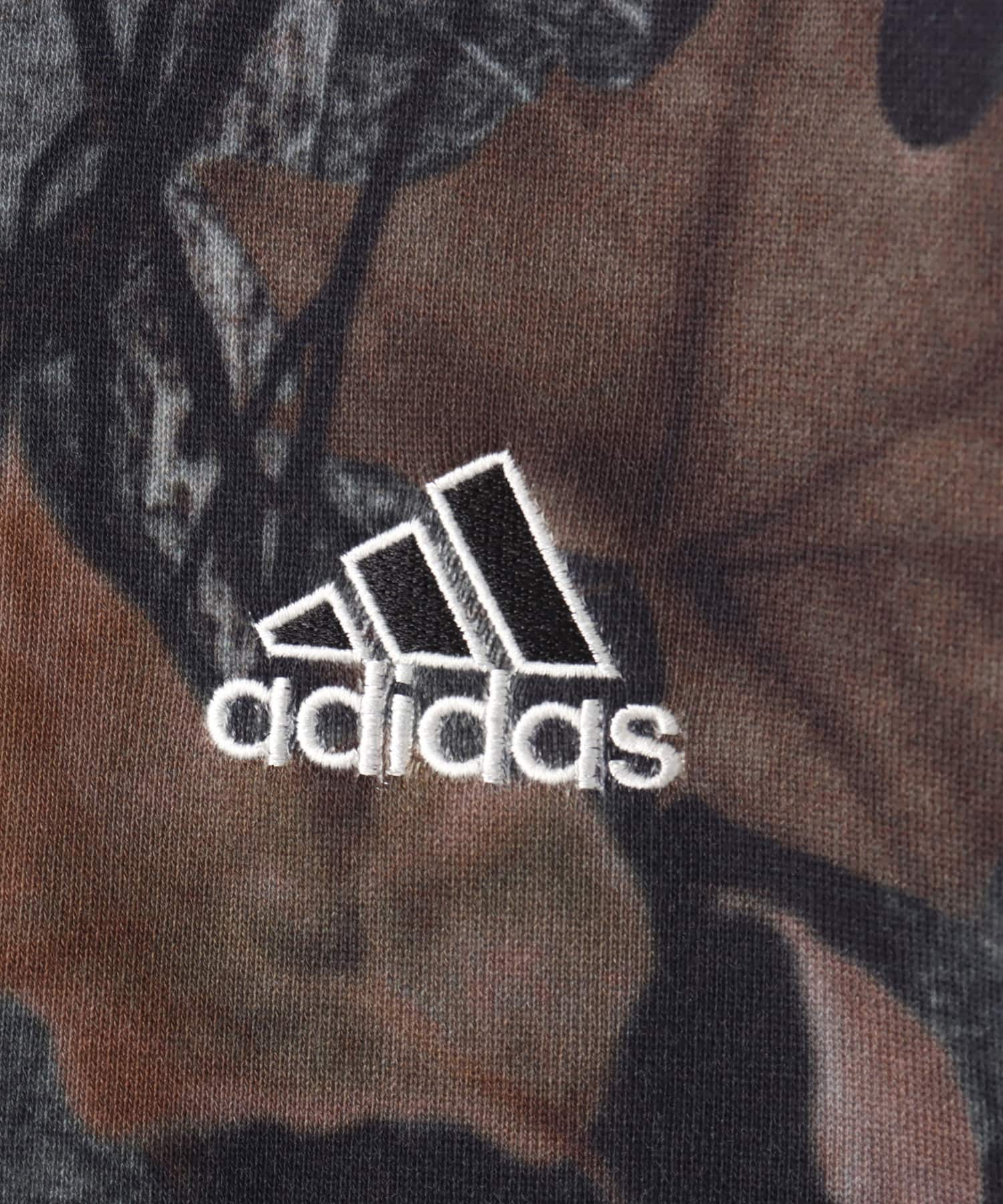 adidas CAMO HOODED FULL-ZIP ブラックの画像