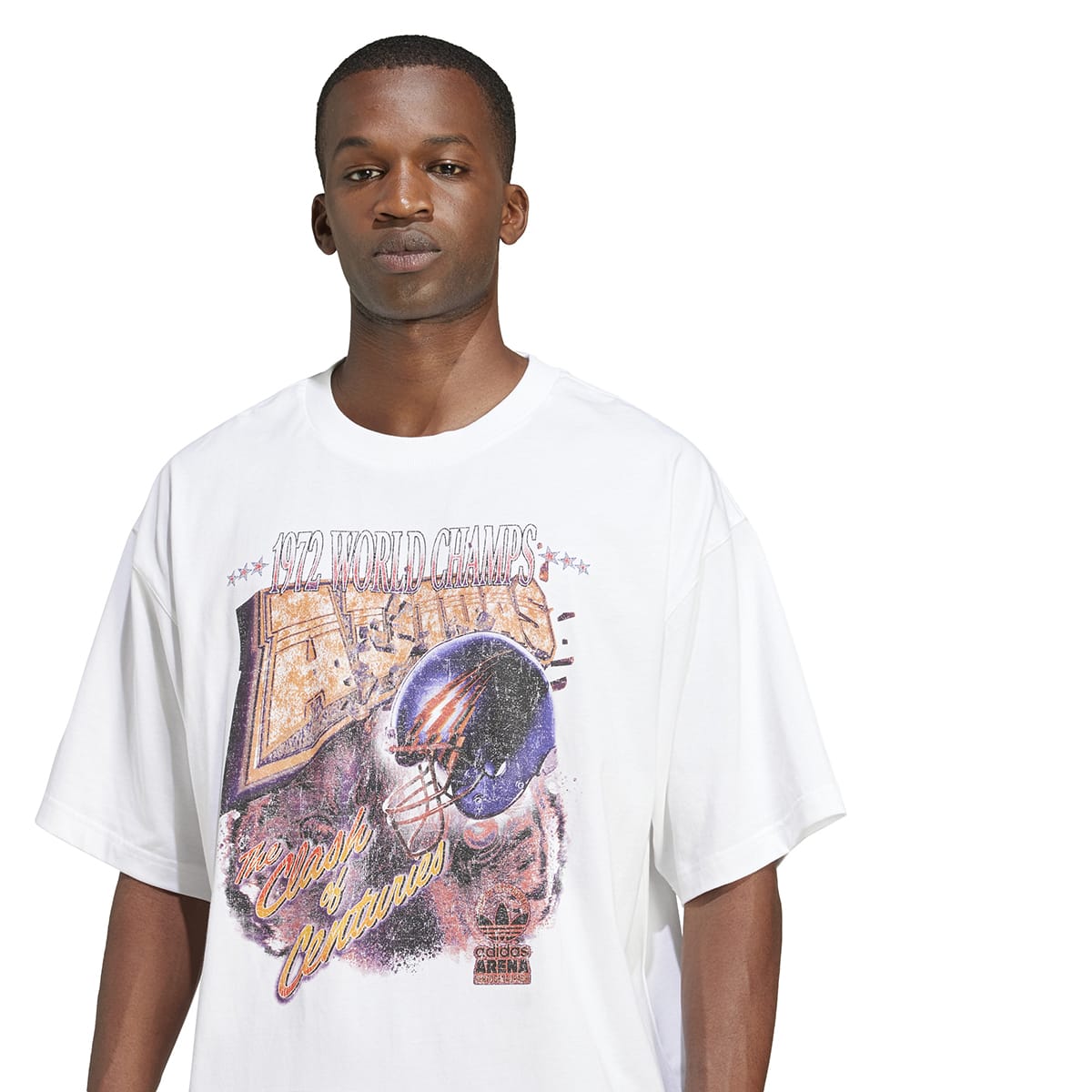 adidas GRAPHIC SHORT SLEEVE TEE ホワイトの画像