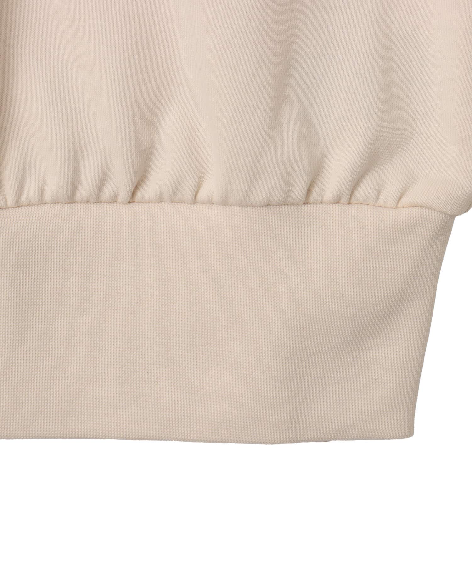 adidas CROP HALFZIP SWEAT ワンダーホワイトの画像