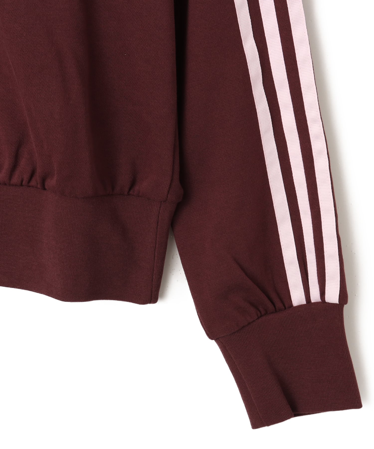 adidas CROP HALFZIP SWEAT オーロラルビーの画像