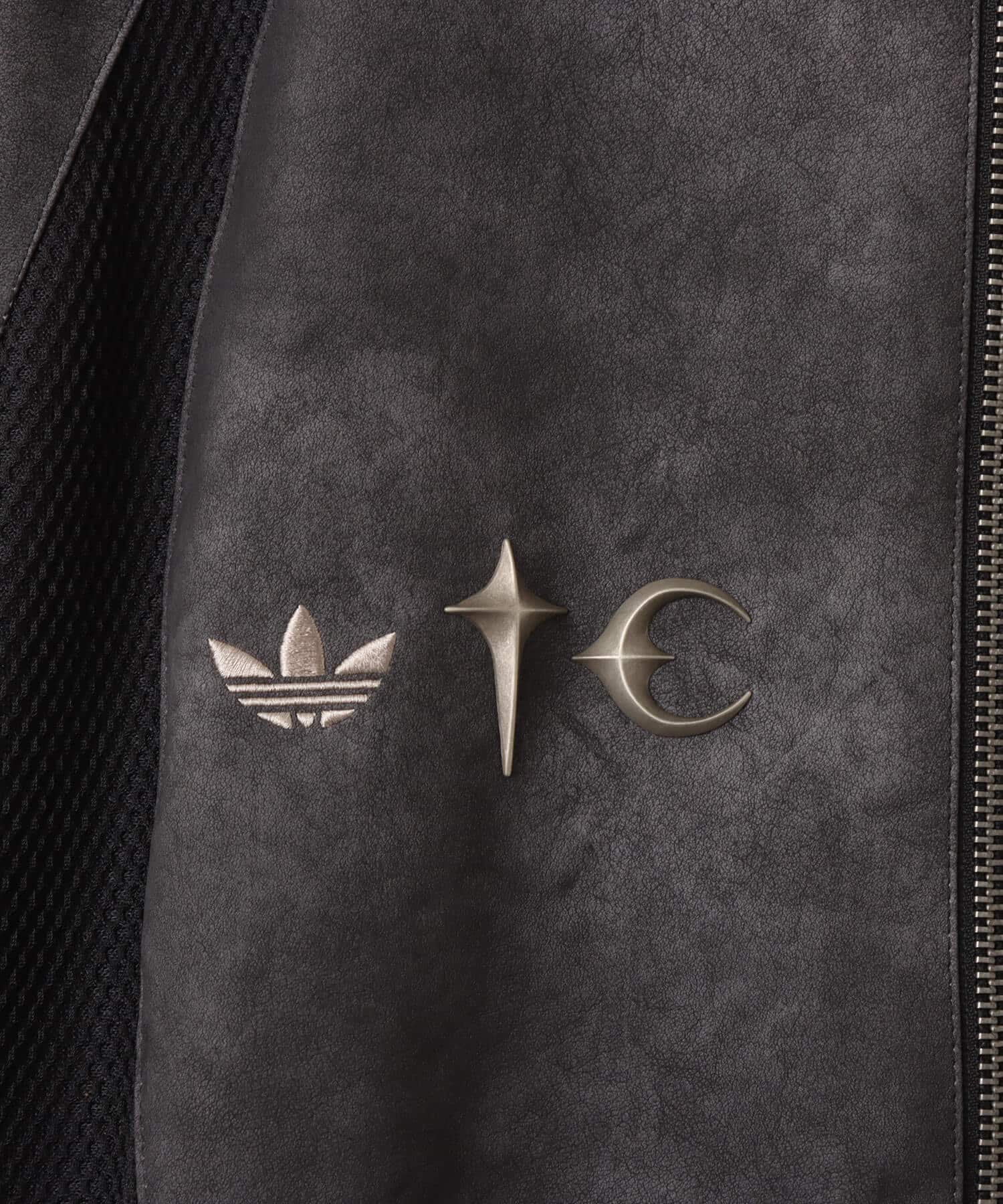 adidas THUG CLUB TEAMGEIST FAUX LEATHER JACKET ブラック/アンティークシルバーの画像