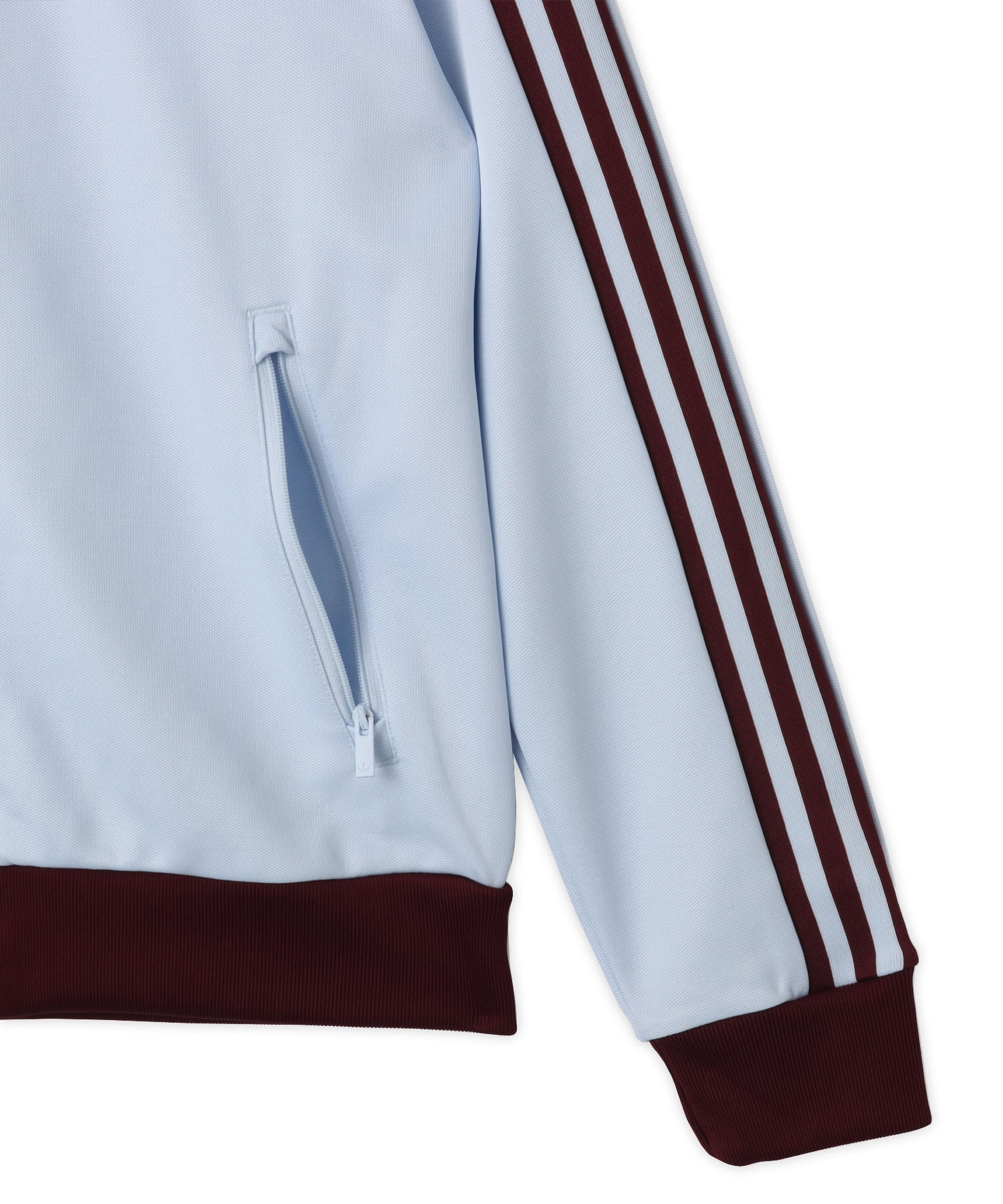 adidas CLASSIC TRACK TOP クリスタルスカイ/マルーンの画像