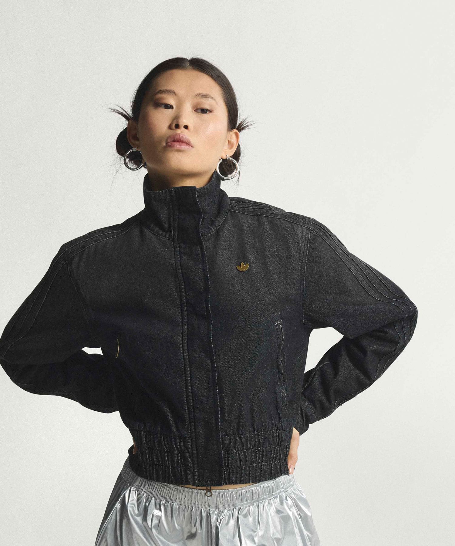 adidas DENIM TRACKTOP トゥルーブラックデニムの画像