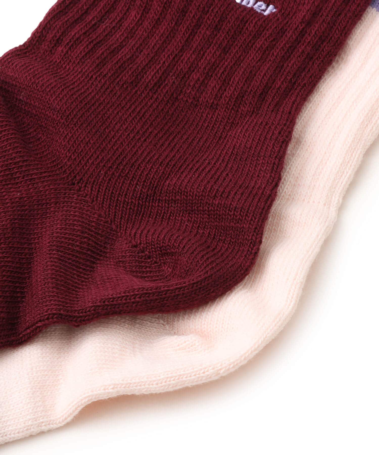 adidas WALES BONNER 3-STRIPES SOCKS MAROON/WONQUAの画像