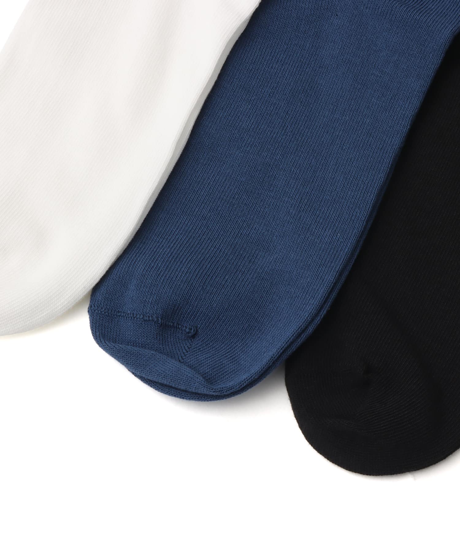 adidas 3 STRIPES HIGH CREW SOCKS 3 PAIRS ホワイト/ナイトマリン/ブラックの画像