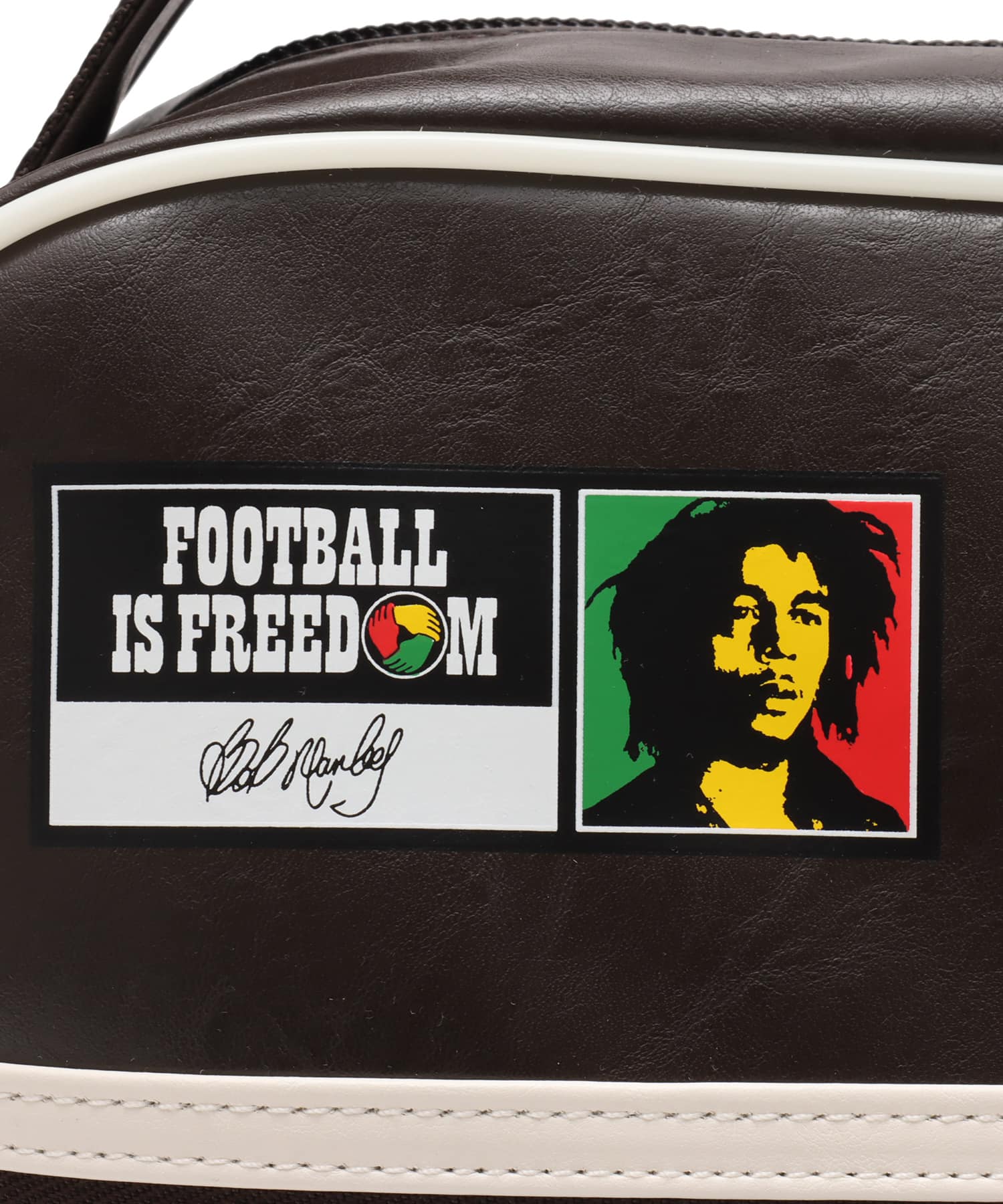 adidas BOB MARLEY BAG ダークブラウン/クリームホワイトの画像