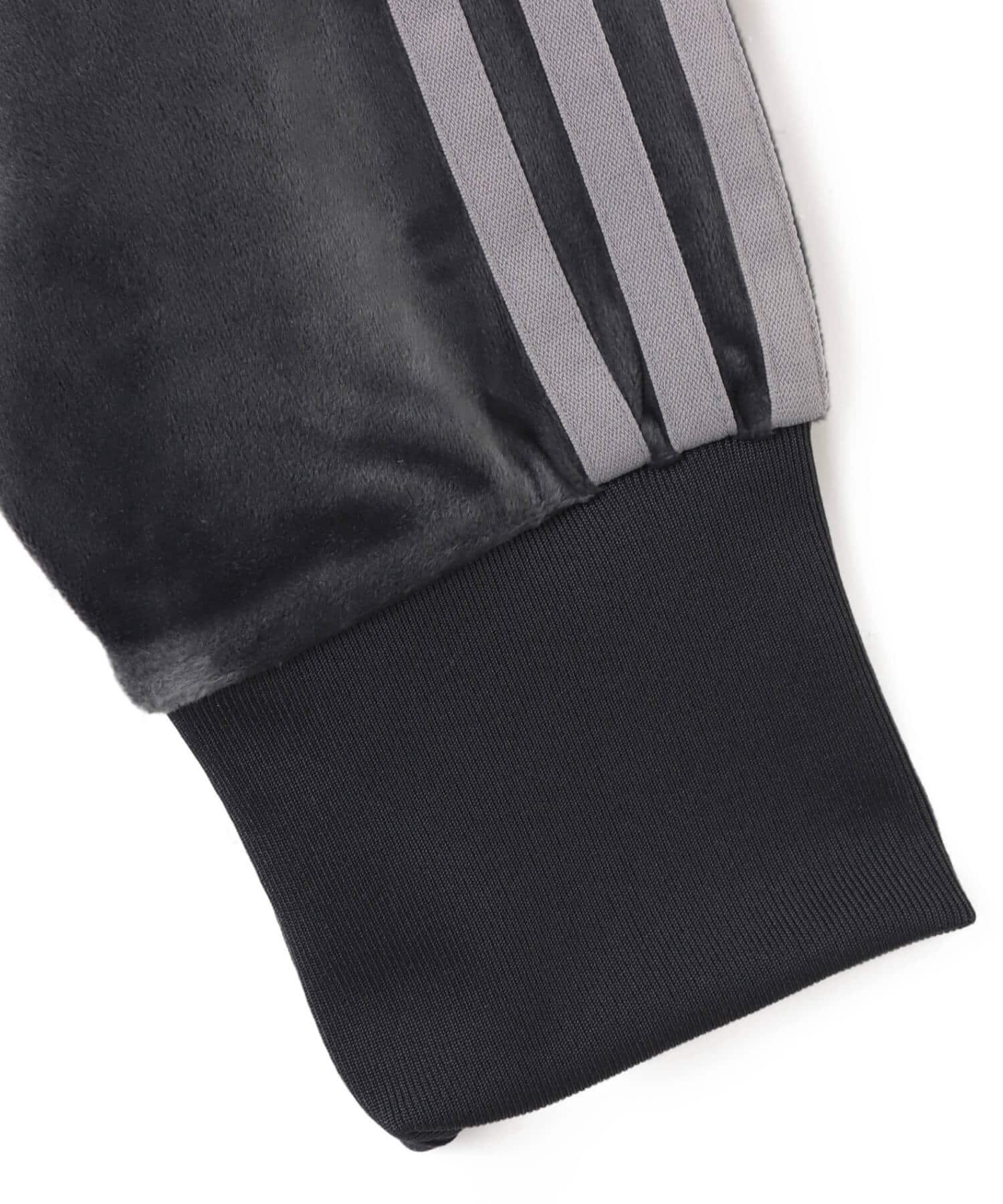 adidas FIREBIRD VELOUR TRACK TOP ダークグレーの画像