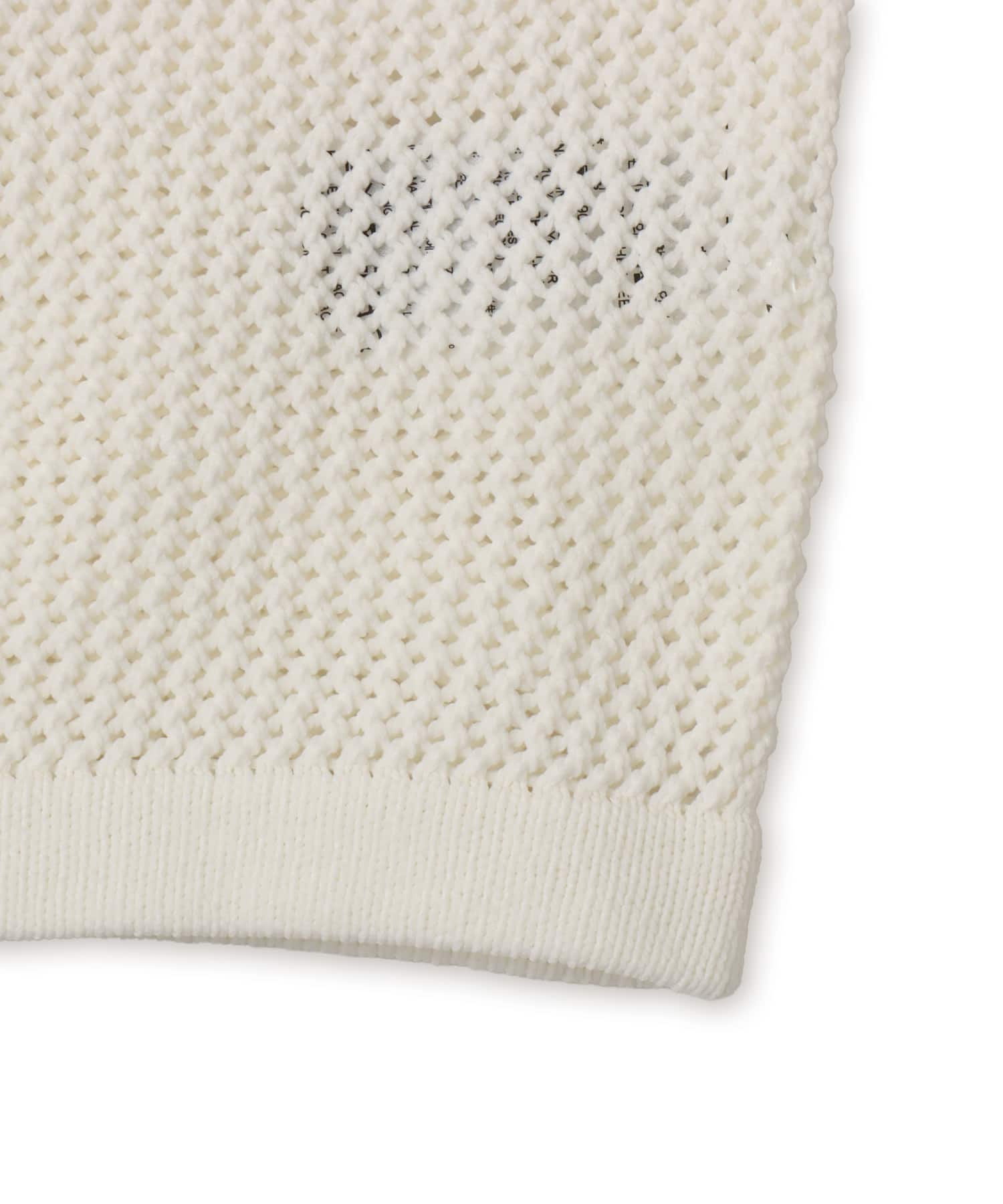 adidas KNITTED CROCHET CALI TEE オフホワイトの画像