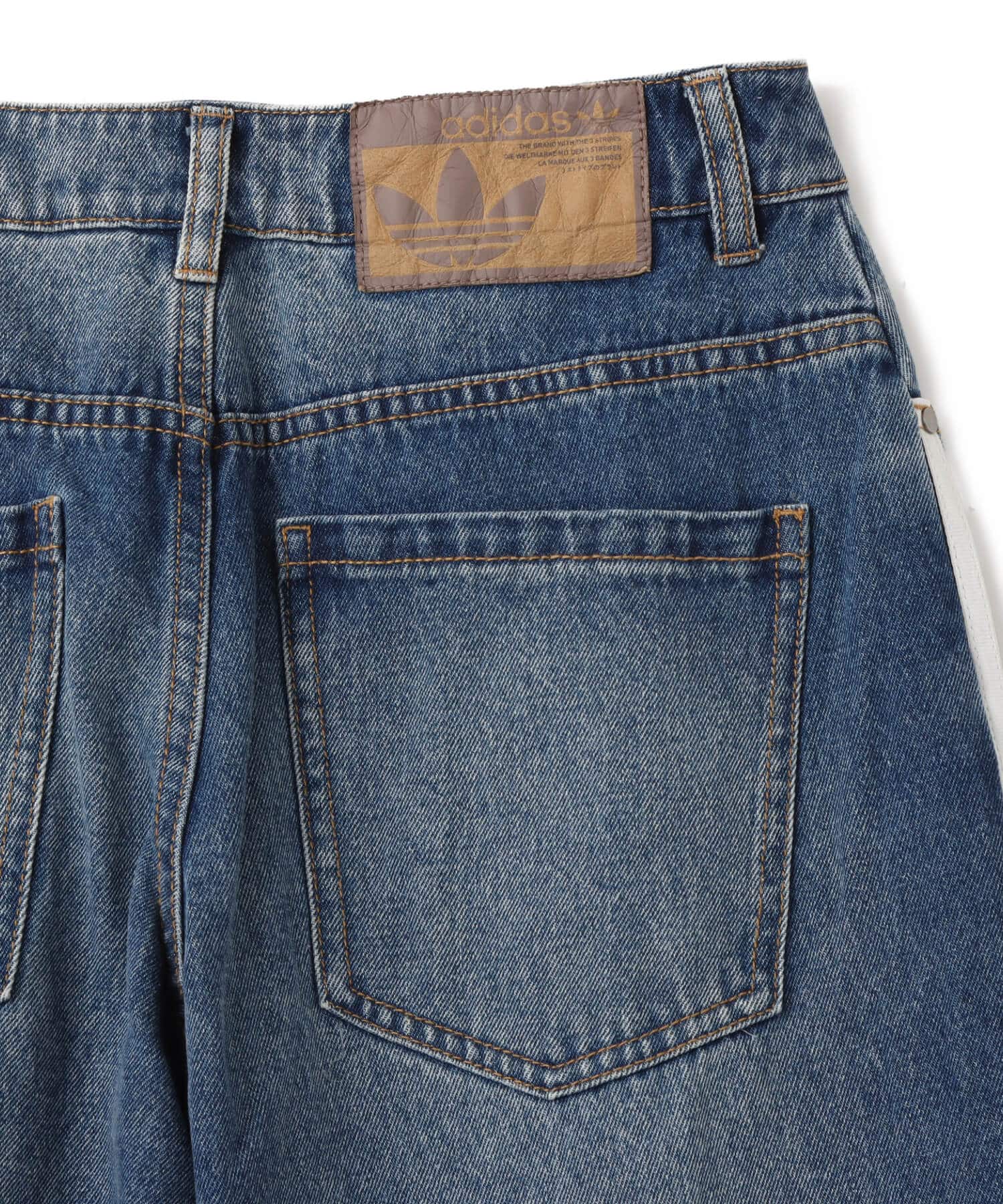adidas DENIM PANTS ミディアムブルーデニムの画像