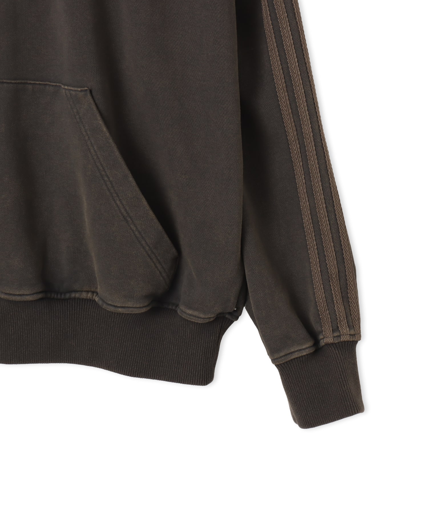 adidas BY AVAVAV SHOULDERLESS HOODIE カーボンの画像