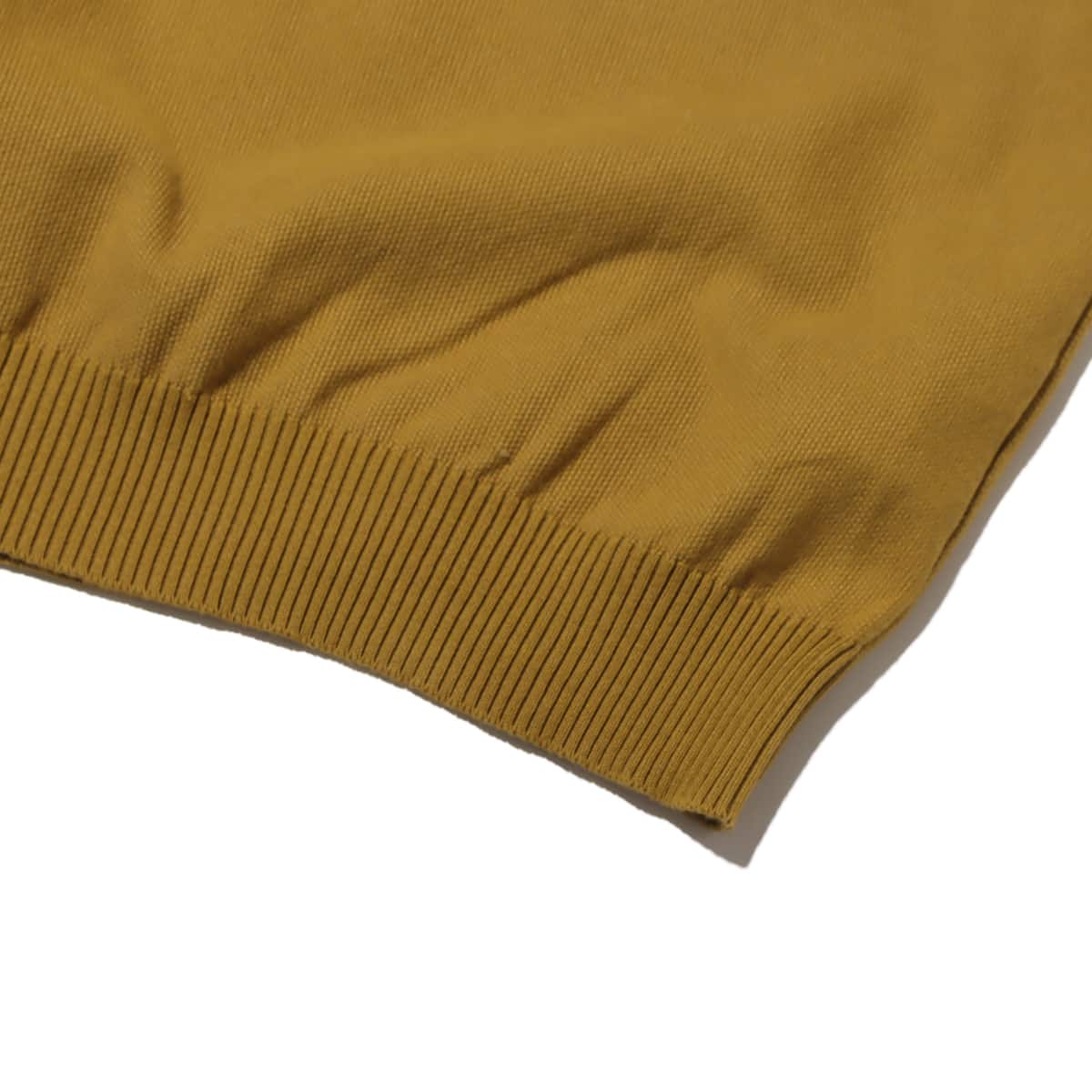 snow peak Co/Pe Knit Pullover Mustard 23FA-Iの画像