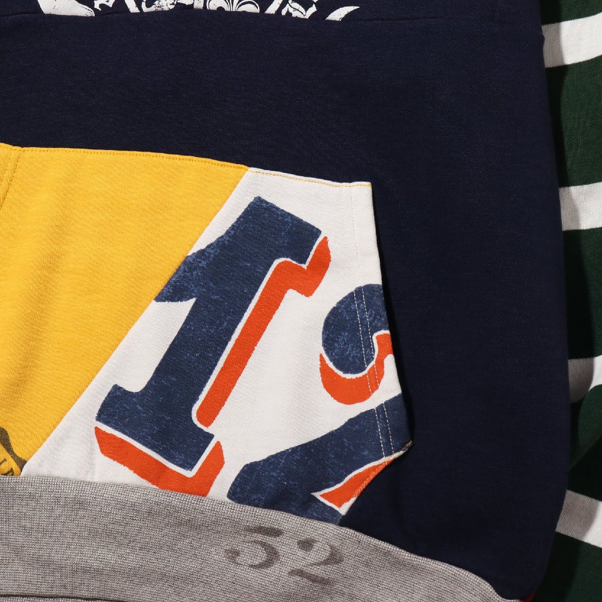 POLO RALPH LAUREN LSPOHOODM2-LONG SLEEVE-KNIT YELLOW MULTI 18HO-Iの画像