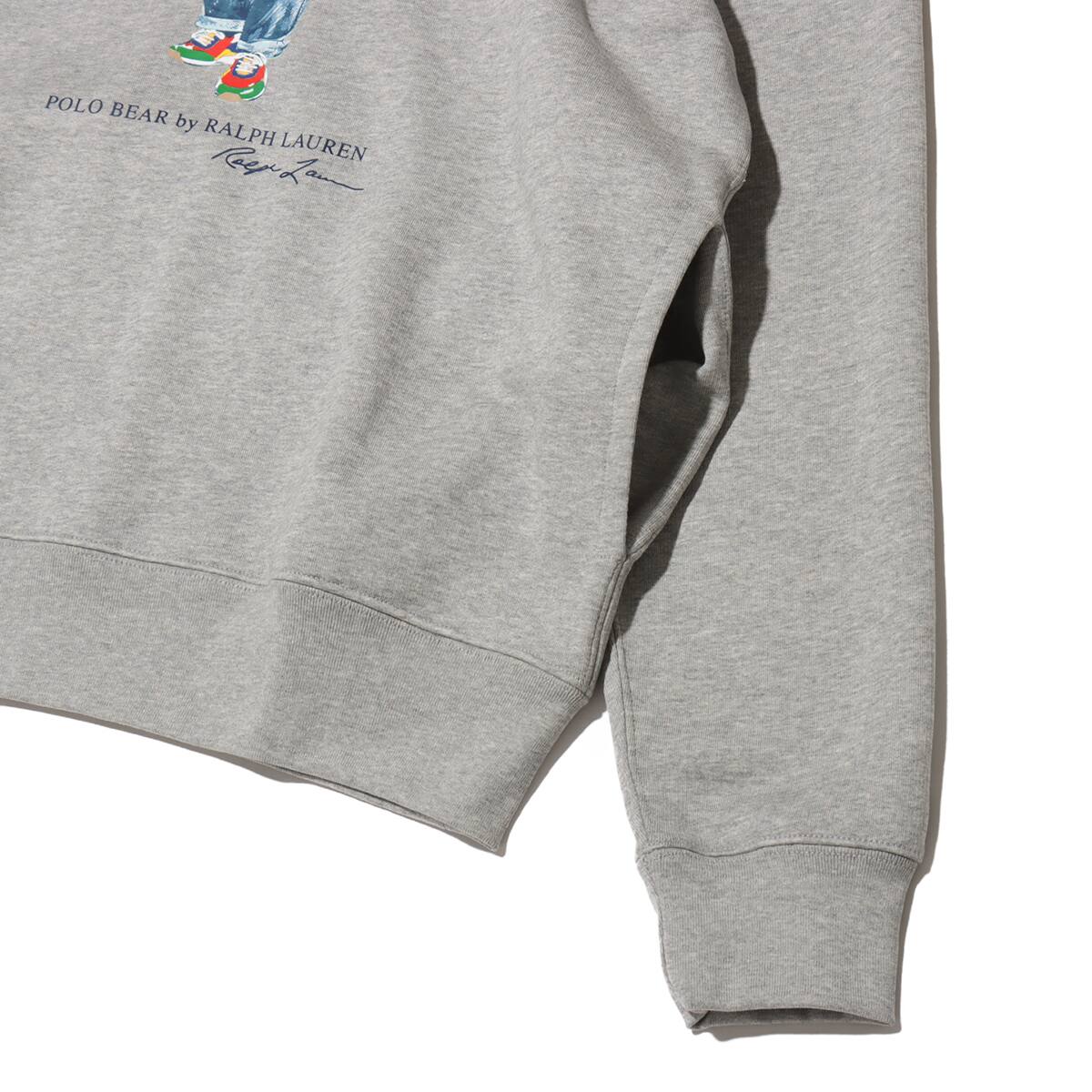 POLO RALPH LAUREN LONG SLEEVE-SWEATSHIRT SEASONAL FLEECE F24 ANDOVER HTHR VRSY BEAR の画像