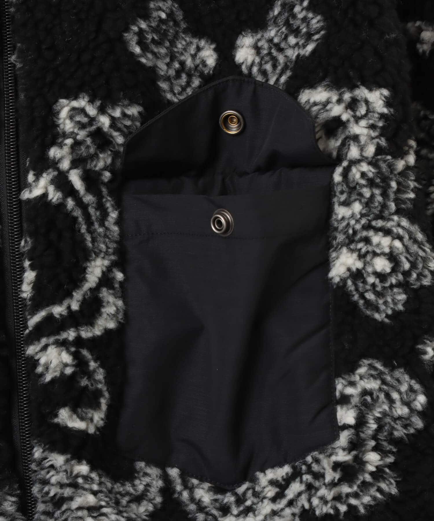 POLO RALPH LAUREN JAQUARD HI-PILE JACKET YUKON PATCHWORK BANDANAの画像