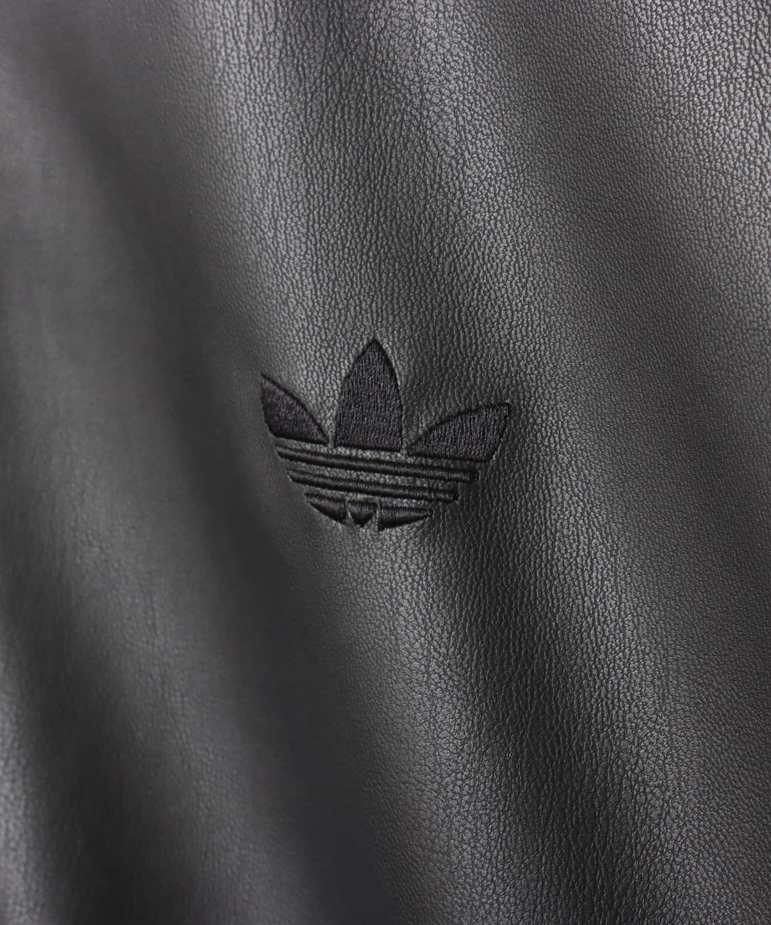 adidas PLEATHER 3STRIPES TRACK TOP ブラックの画像