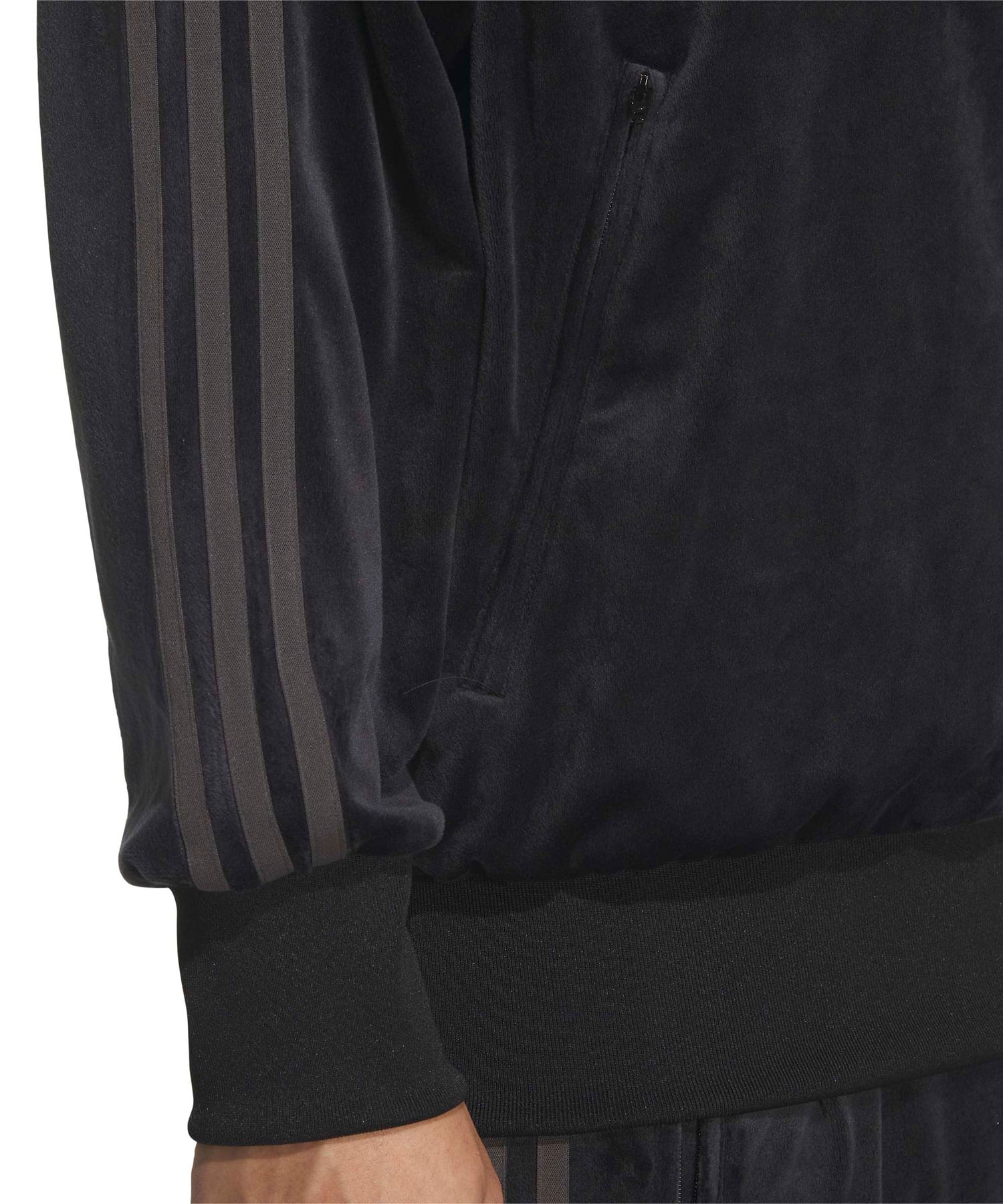 adidas FIREBIRD TRACK TOP VELOUR ブラックの画像