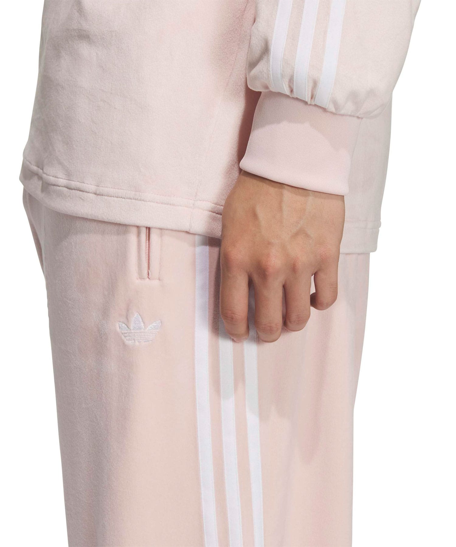 adidas FIREBIRD TRACK PANT VELOUR サンディーピンクの画像