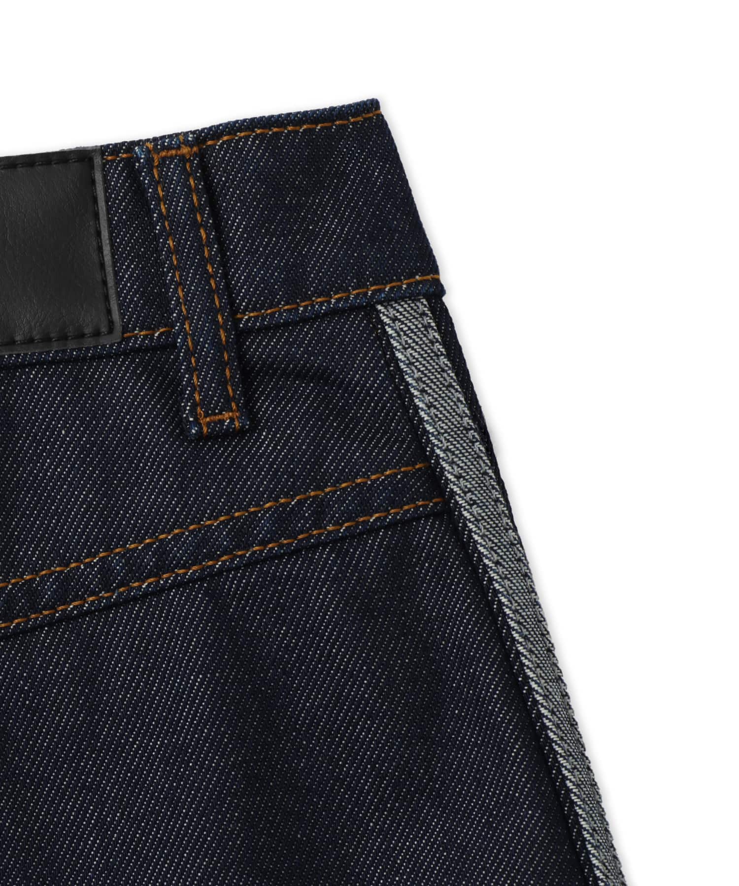 adidas 3 STRIPES MINI SKIRT DENIM インディゴデニムの画像
